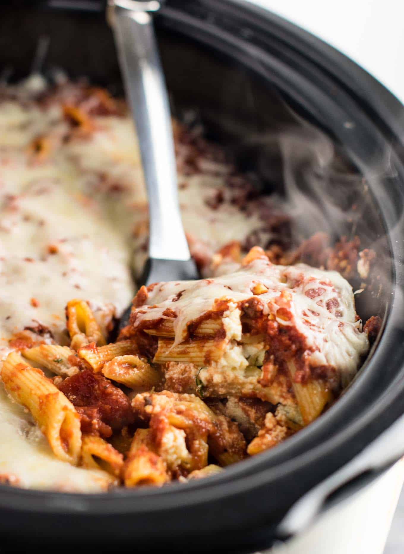 Crock Pot Baked Ziti