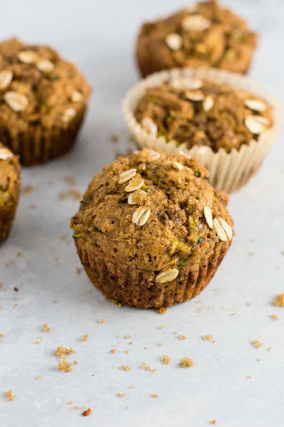Healthy Zucchini Bread Muffins