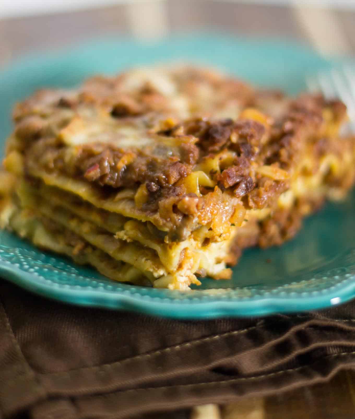 meaty vegetarian lasagna