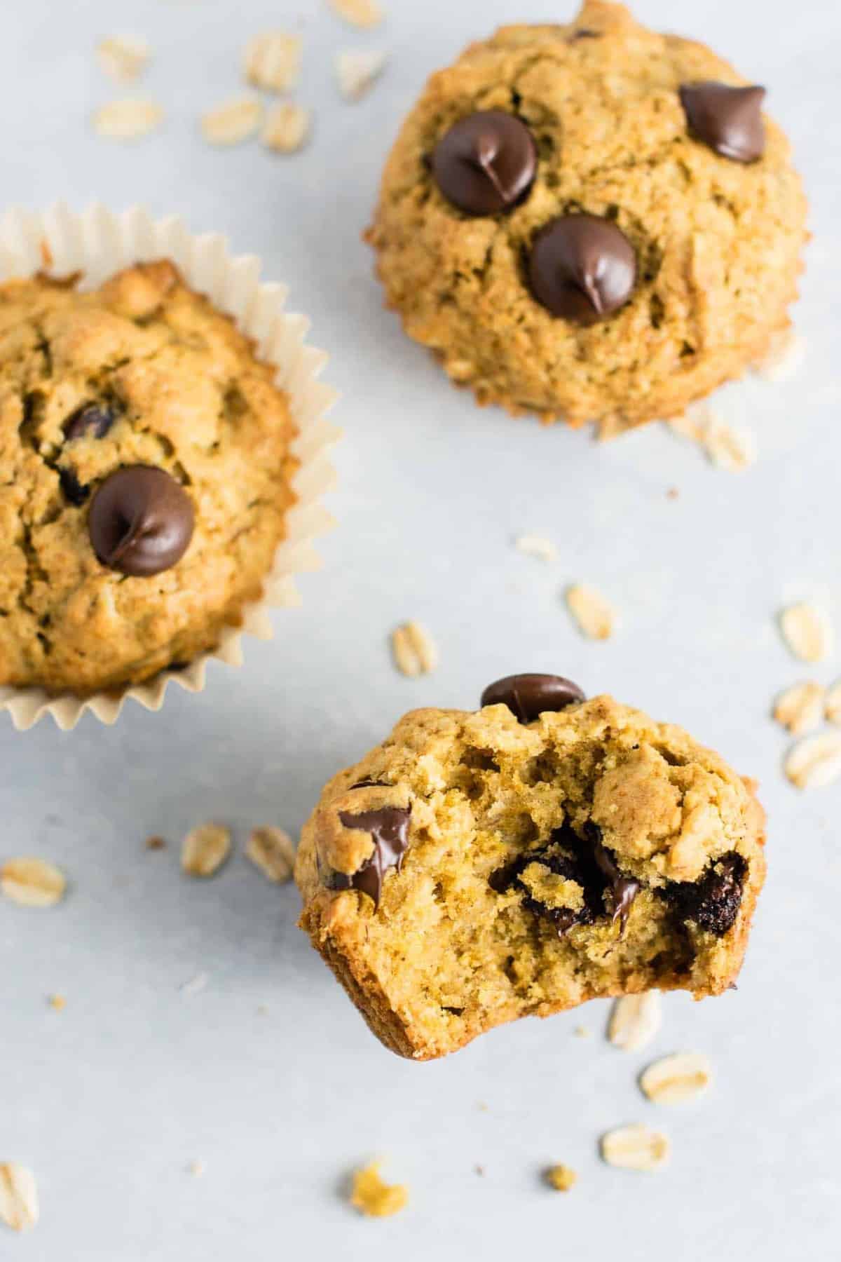 Oatmeal Chocolate Chip Cookie Muffins