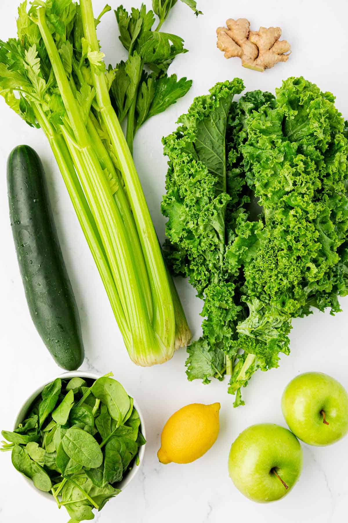 ingredients needed to make green juice