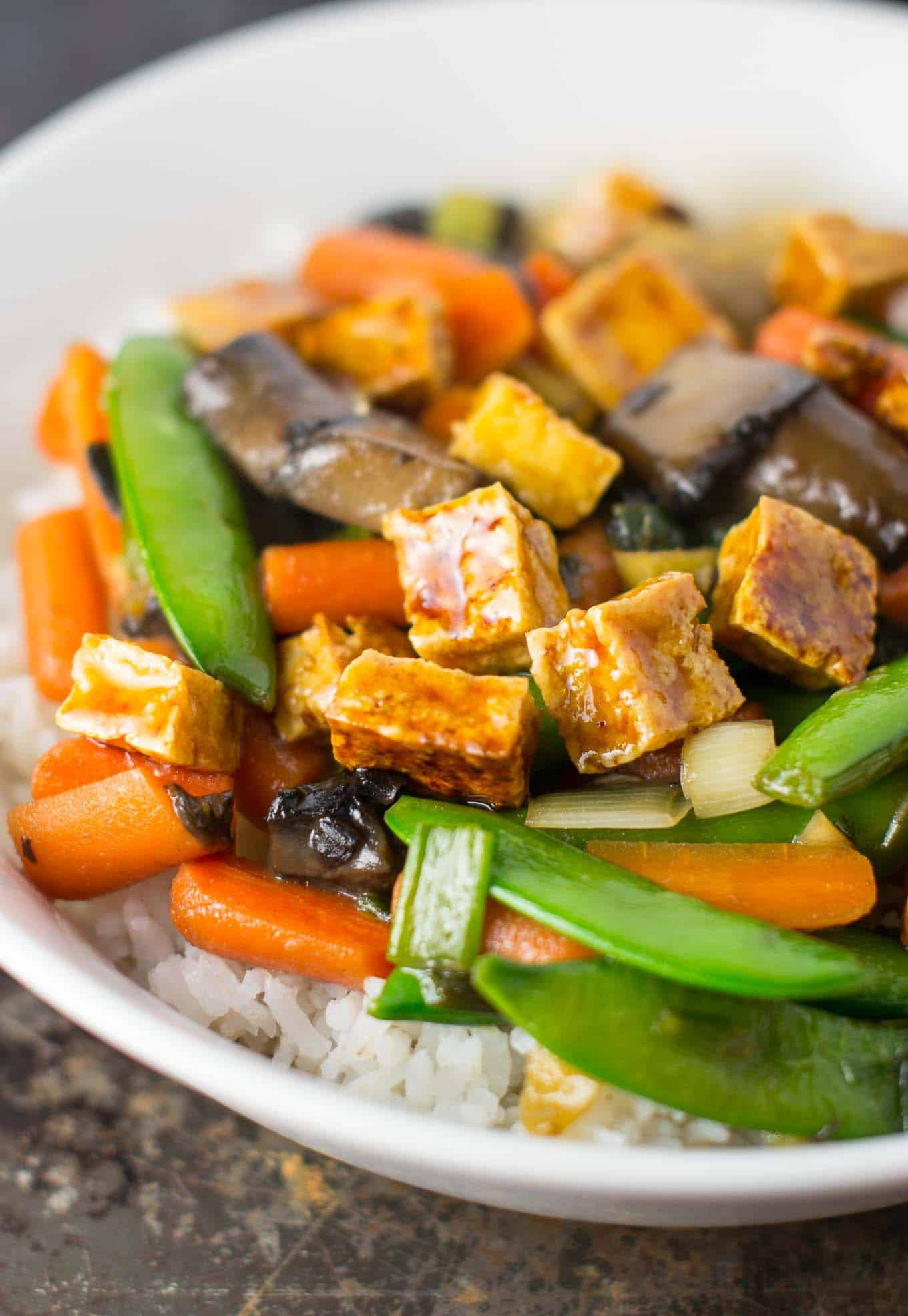Honey Ginger Tofu Stir Fry