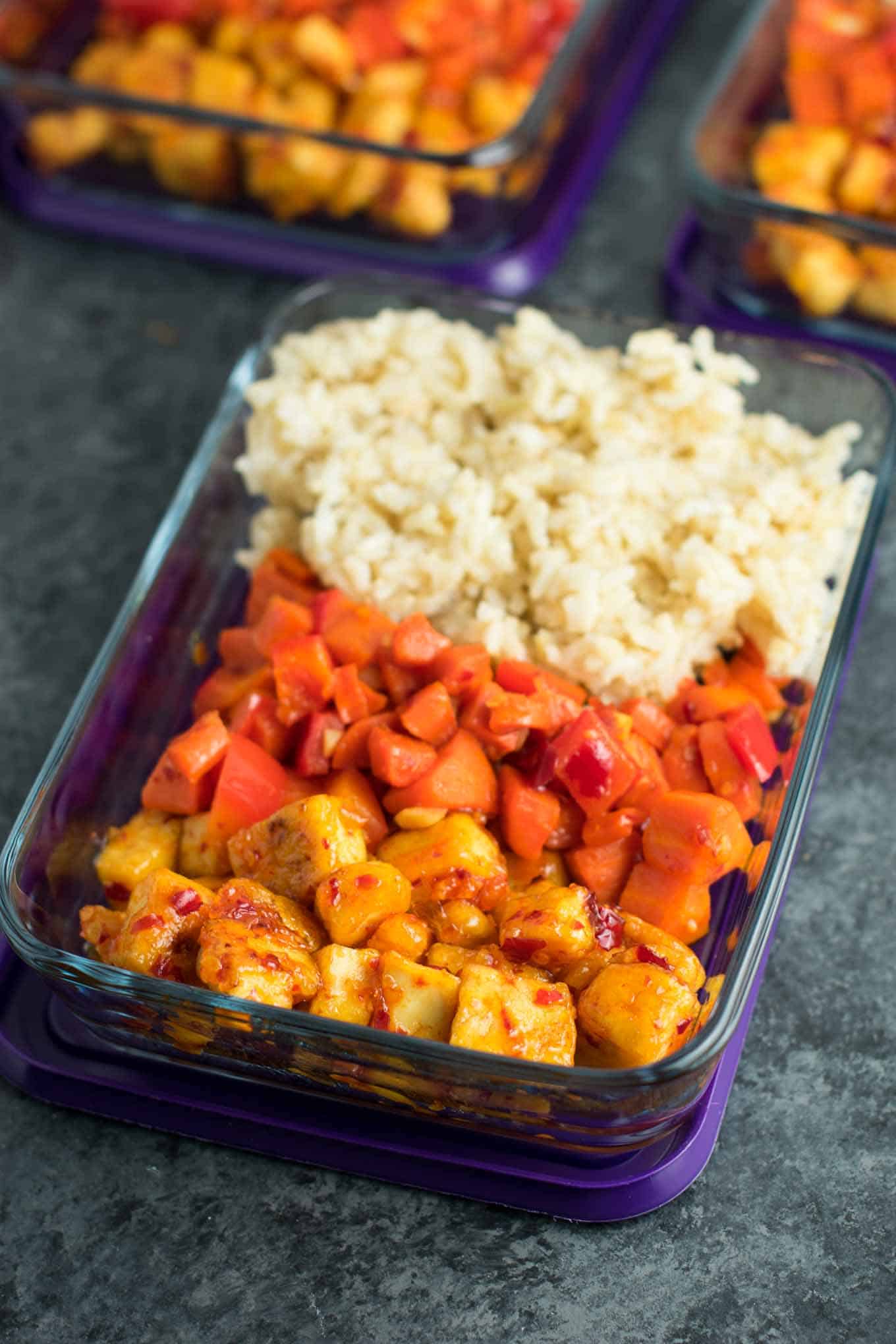 Sweet Chili Tofu Bowls