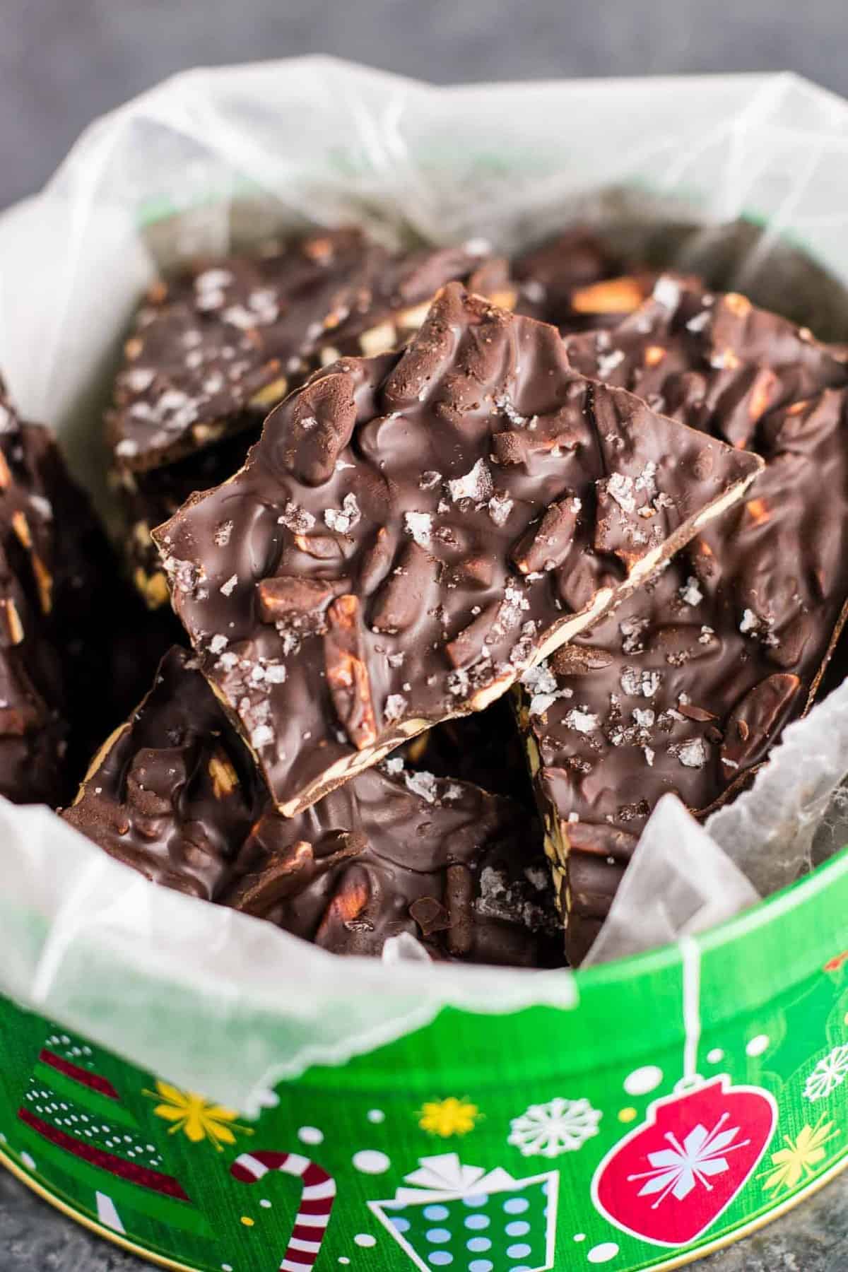 Dark Chocolate Almond Bark Recipe