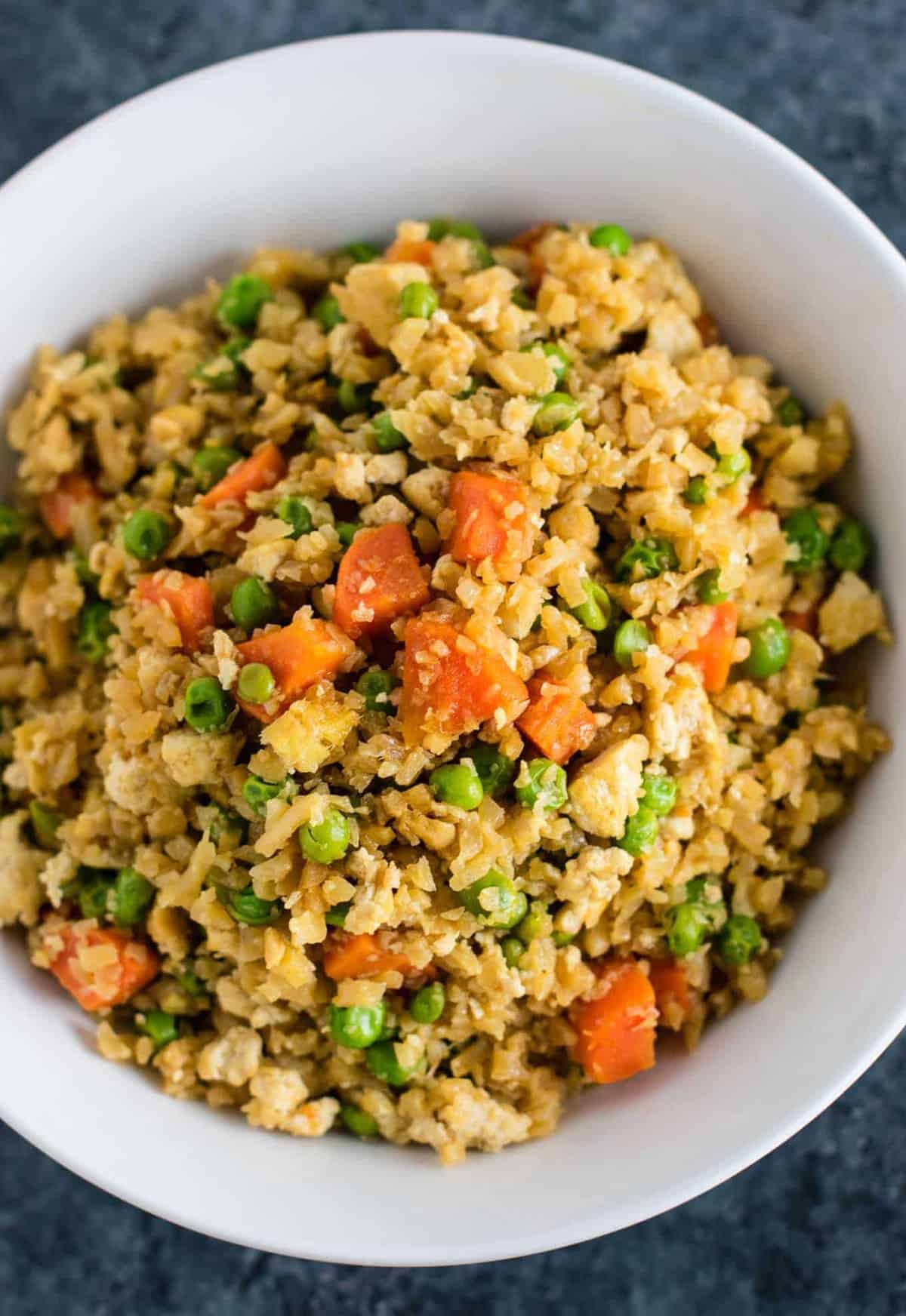 Cauliflower Tofu Fried Rice
