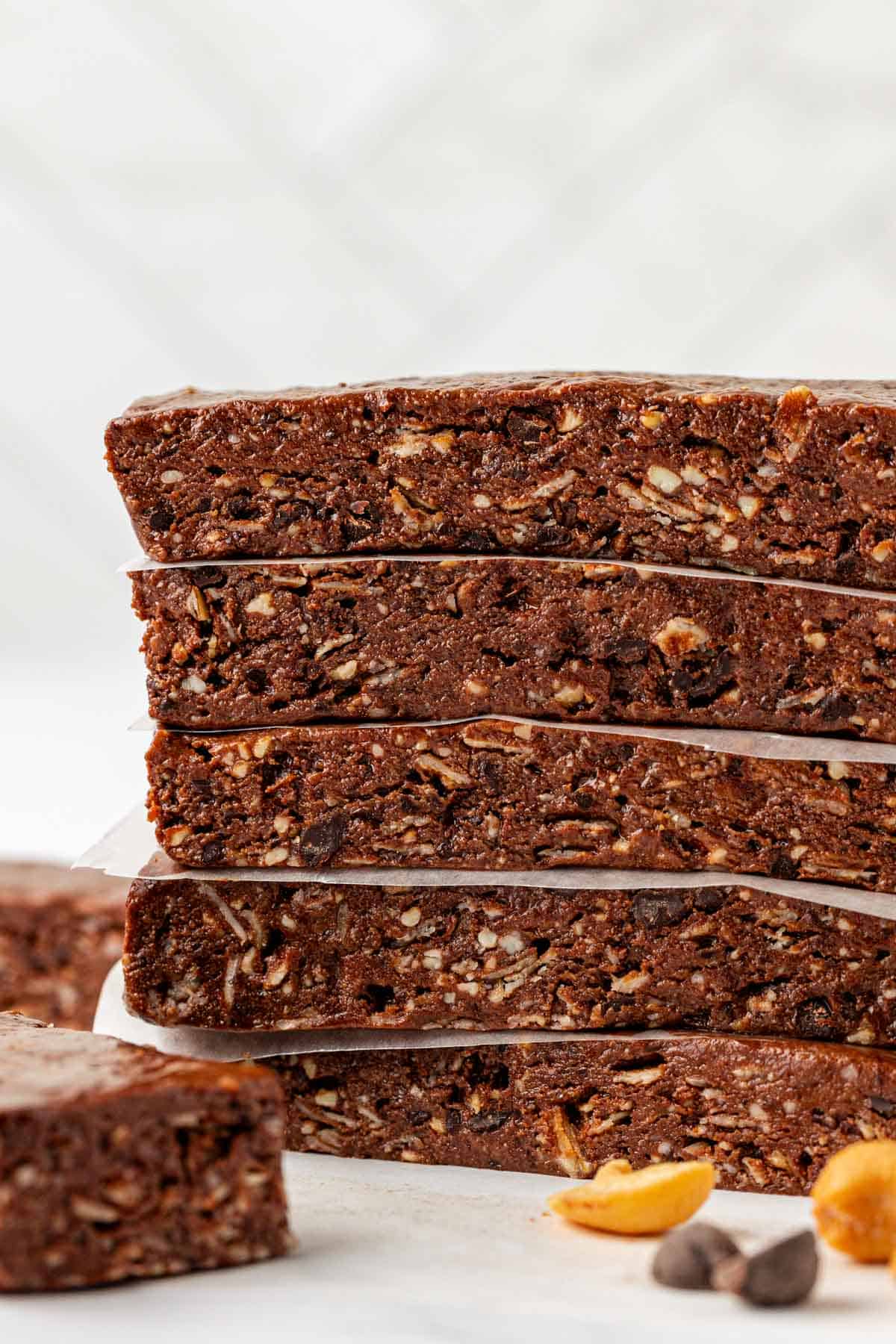 chocolate cashew protein bars