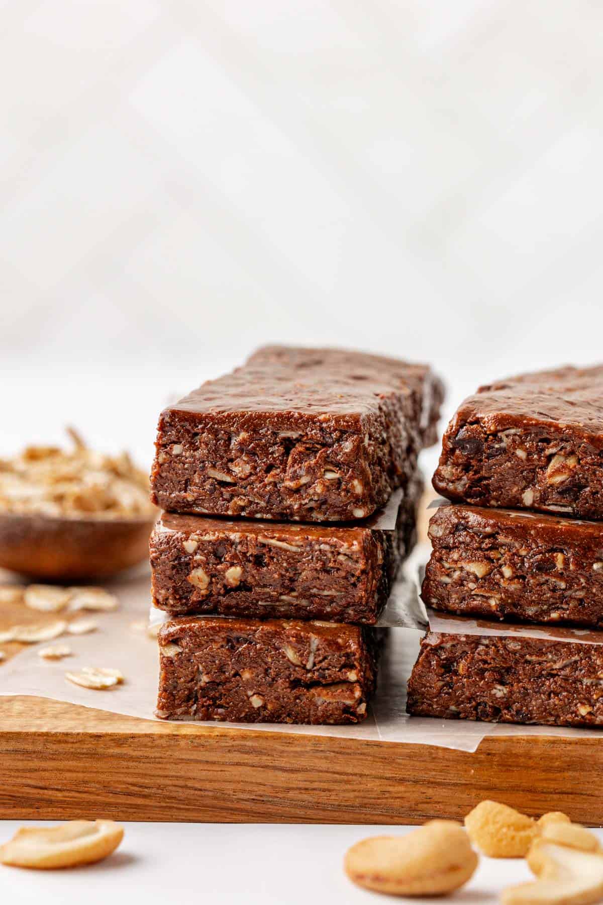 Chocolate Cashew Protein Bars