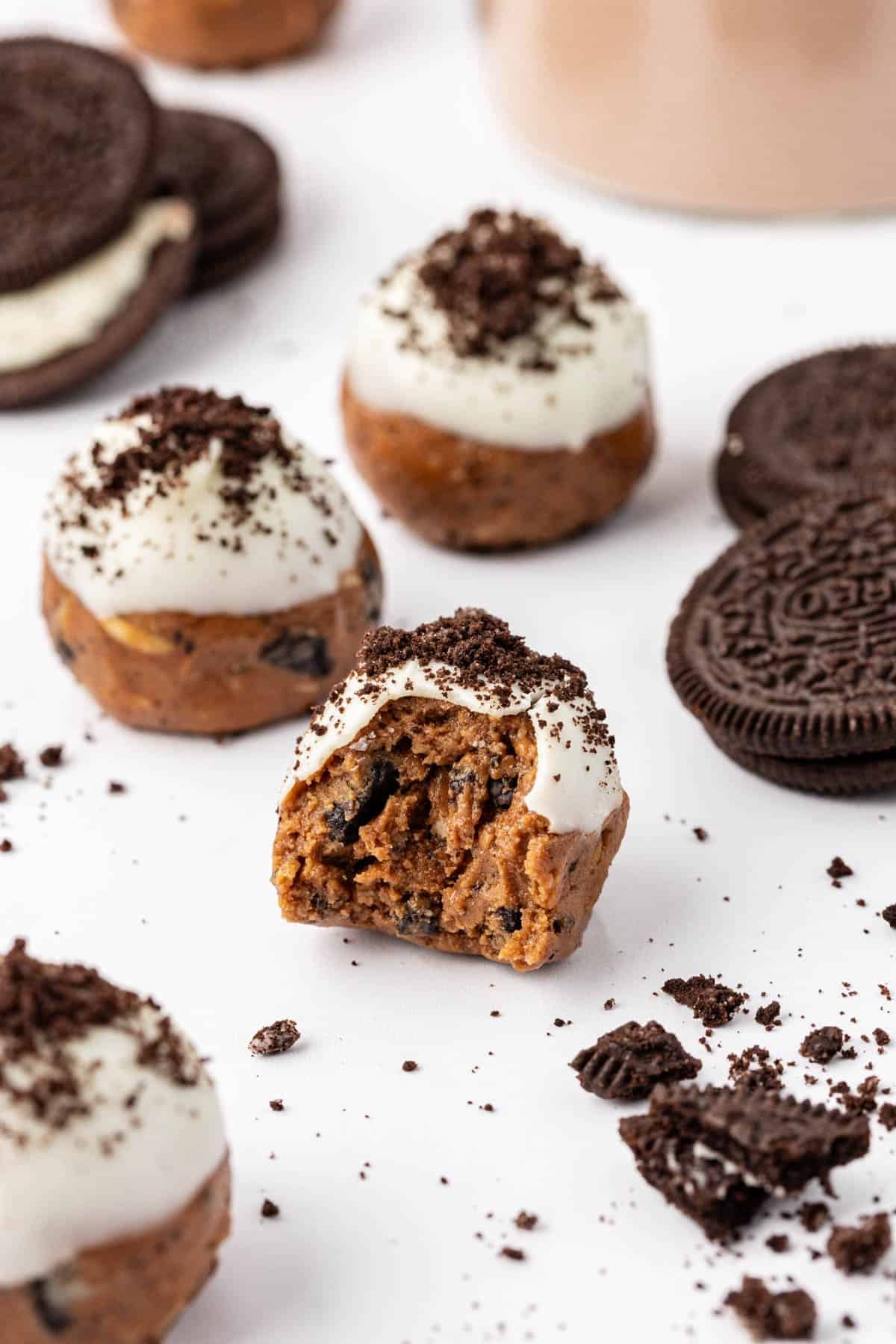 cookies and cream protein balls