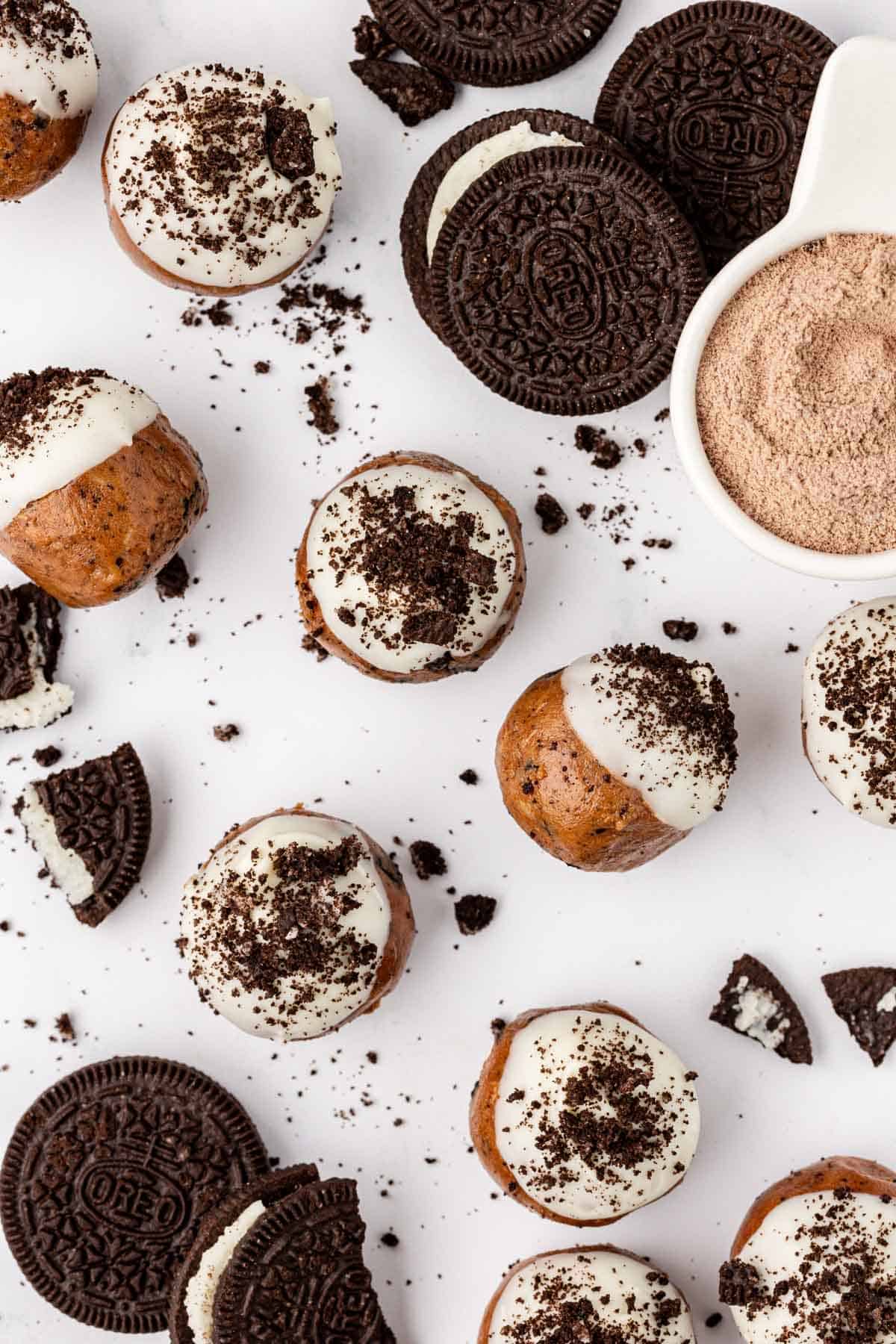 cookies and cream protein balls