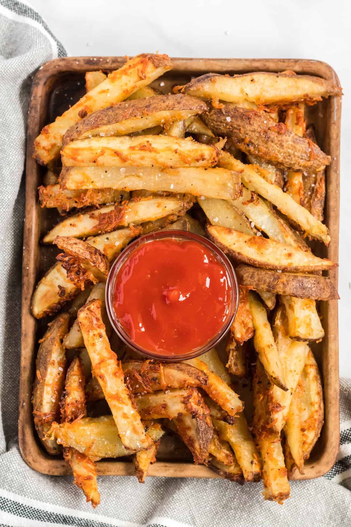 Baked Parmesan Garlic Potato Wedges