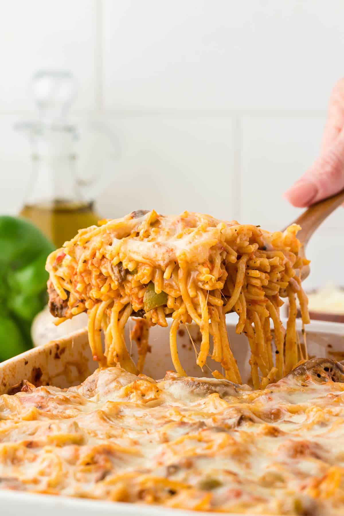 Vegetarian Baked Spaghetti