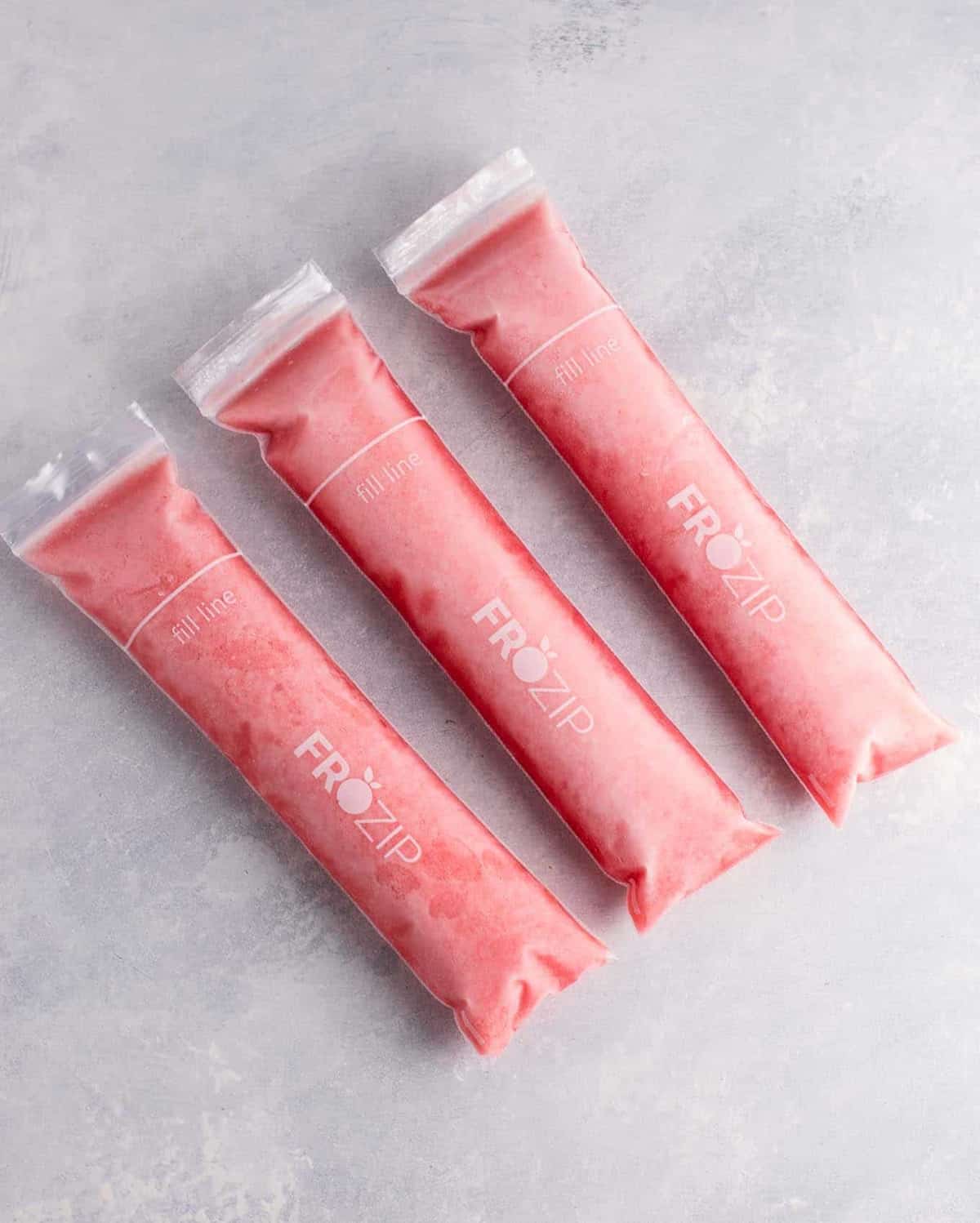 Strawberry Pineapple Freezer Pops