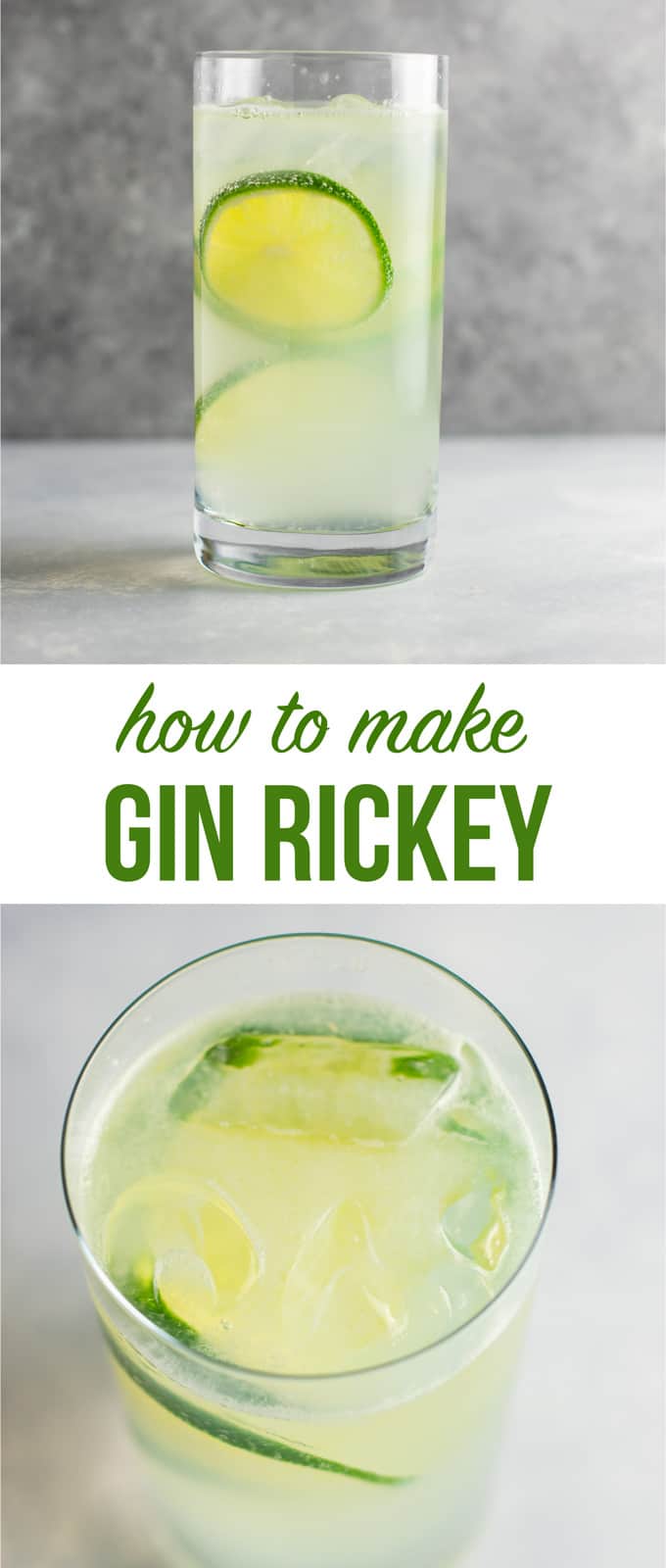 How to make gin rickey recipe – classic favorite + it’s a healthy alcoholic drink! #ginrickey #healthydrink #healthyalcoholicdrink #gin #gindrink #drinks #healthylifestyle