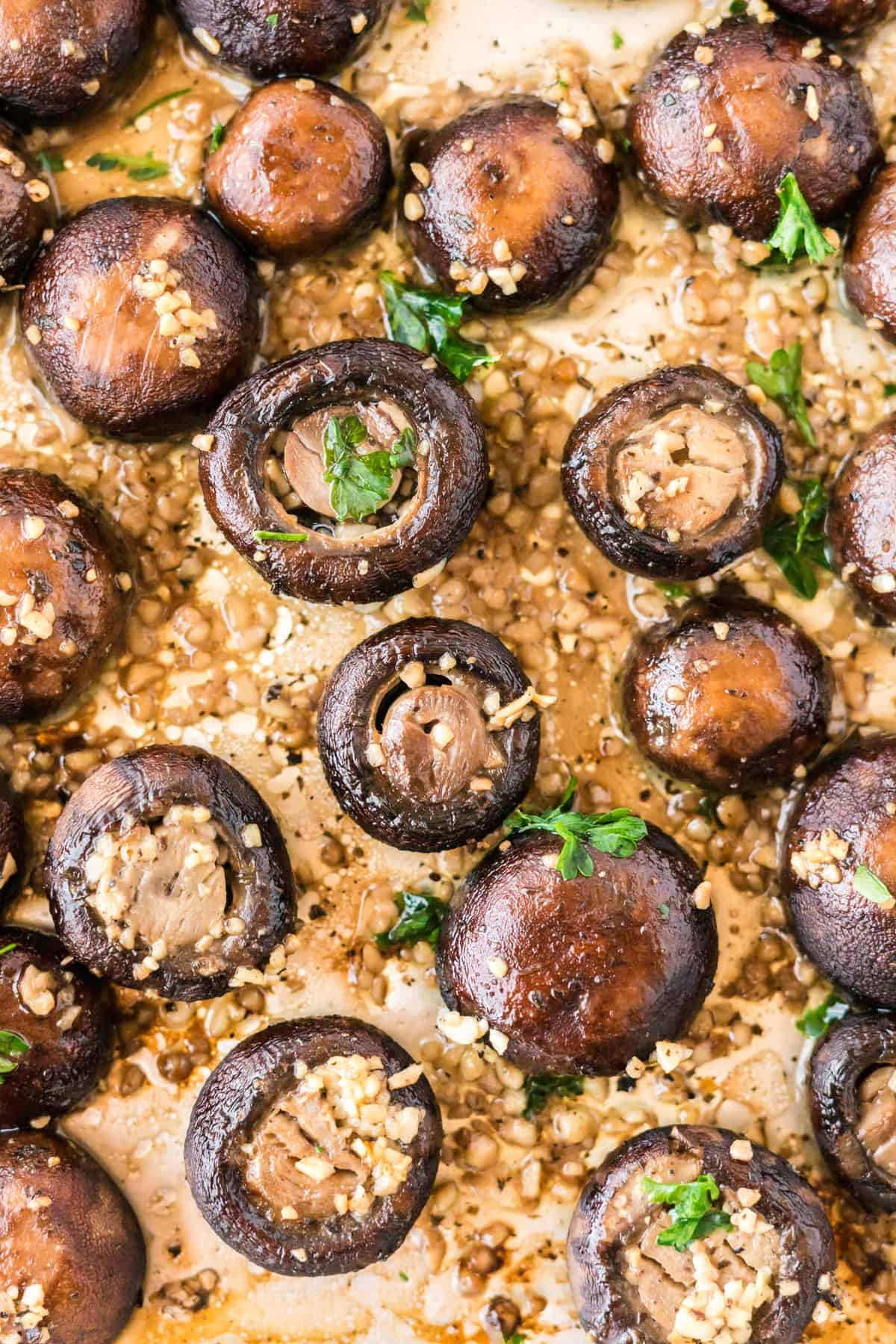 Roasted Garlic Mushrooms
