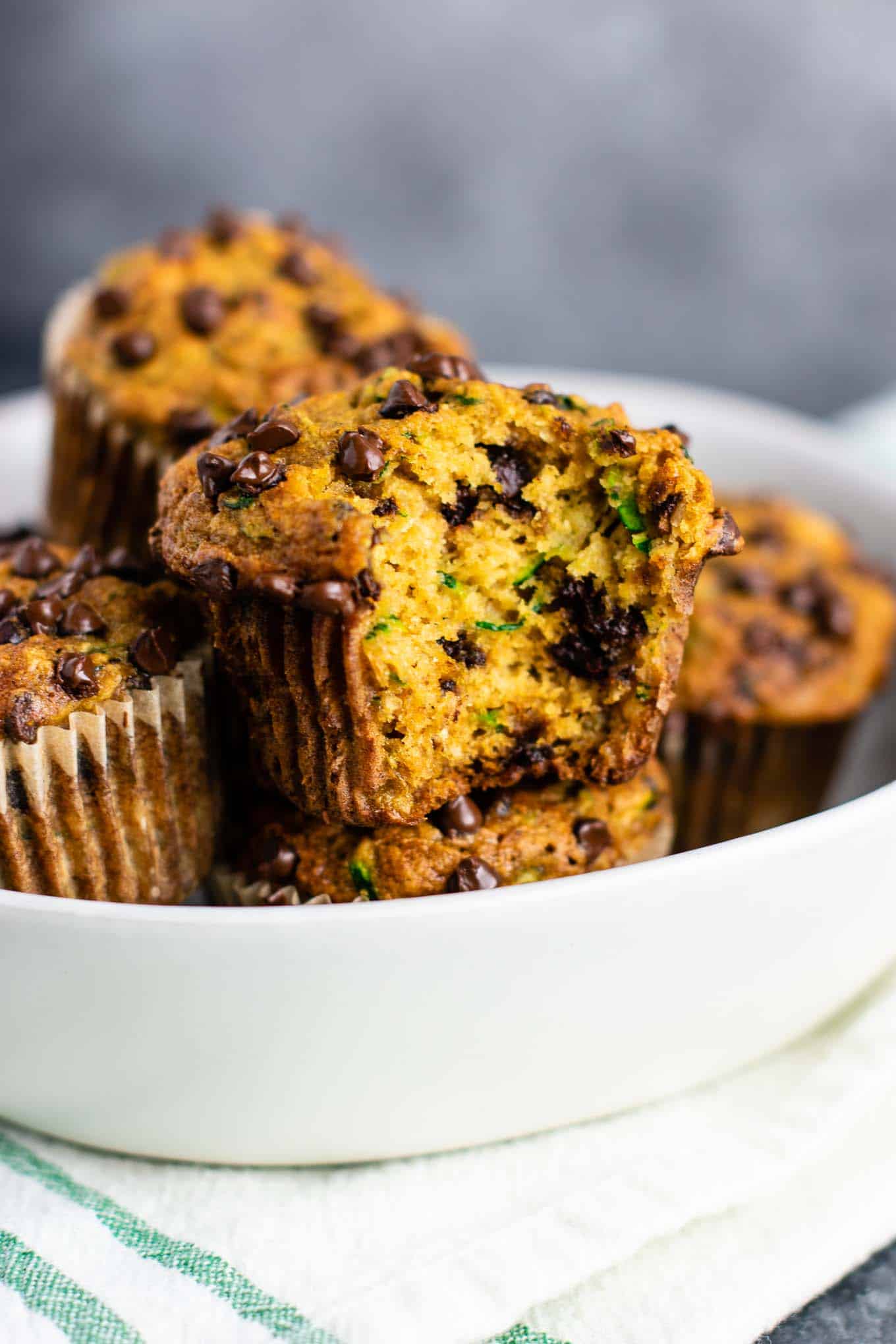 zucchini chocolate chip muffins