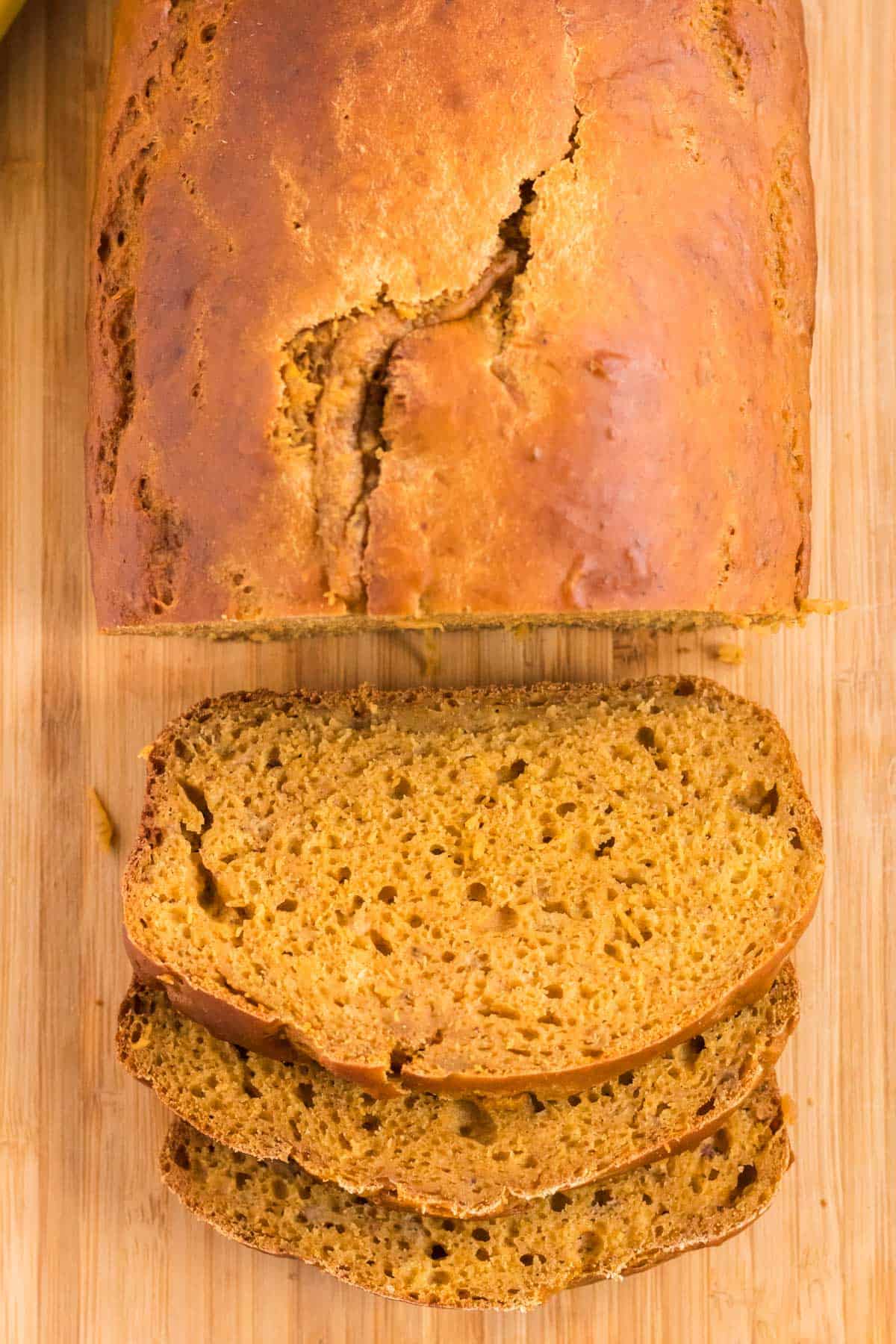 Healthy Pumpkin Banana Bread