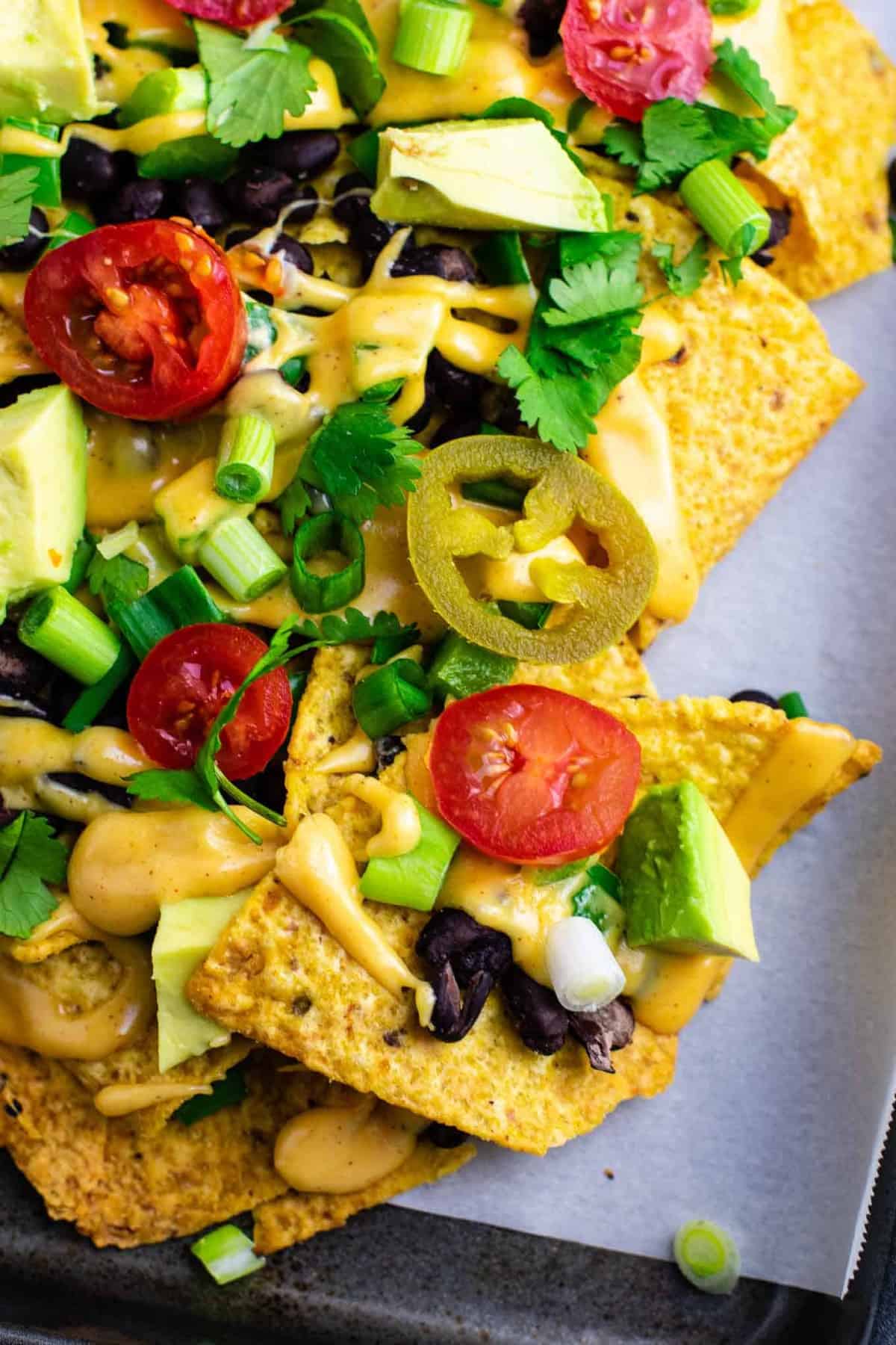 Loaded Veggie Nachos Recipe