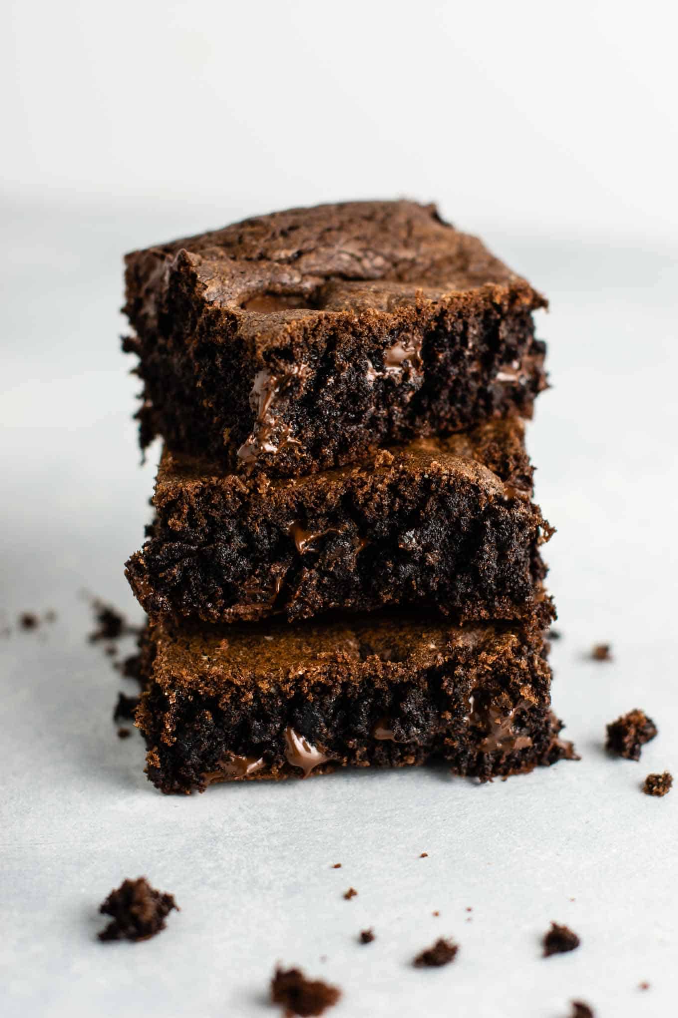 stacked brownies