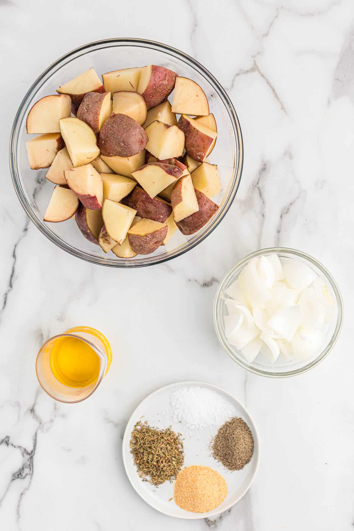ingredients needed to make oven roasted potatoes