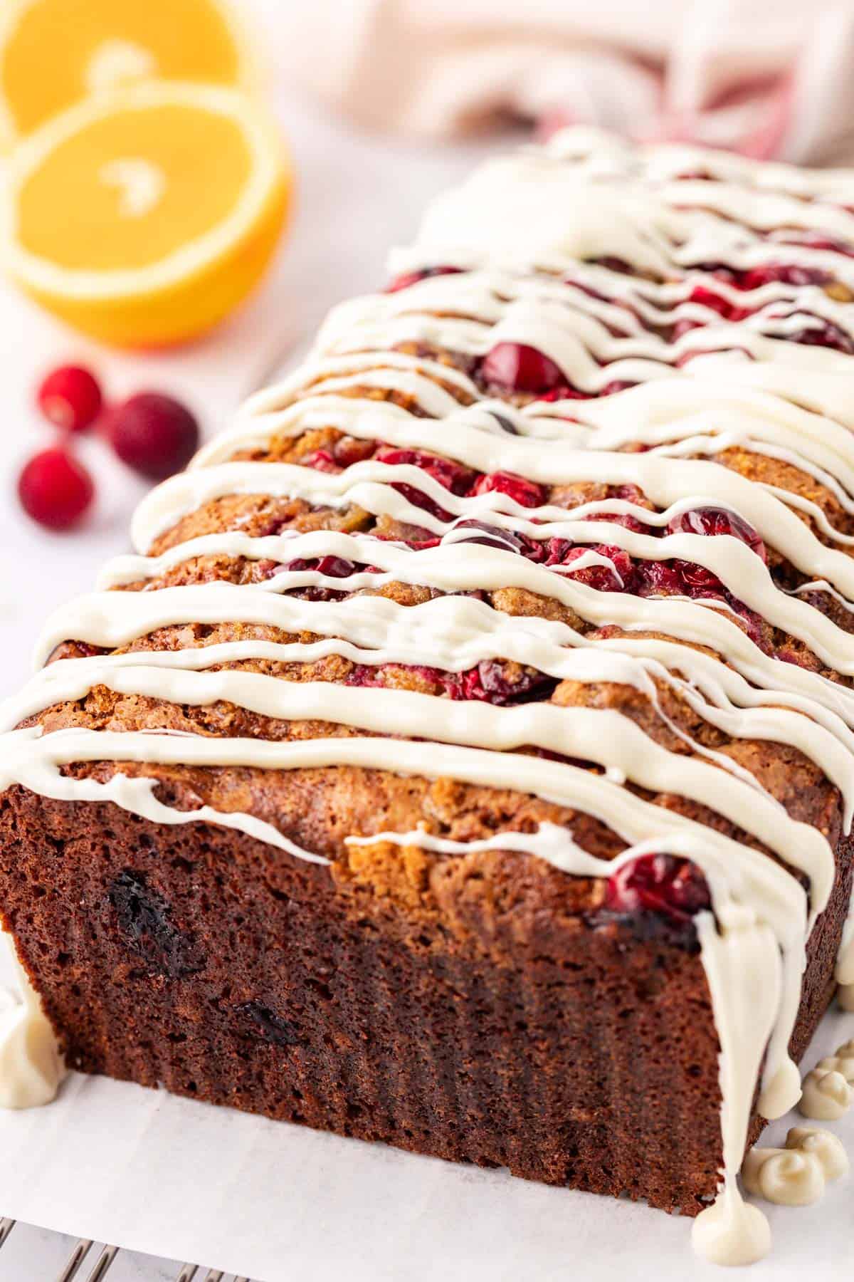 cranberry eggnog bread