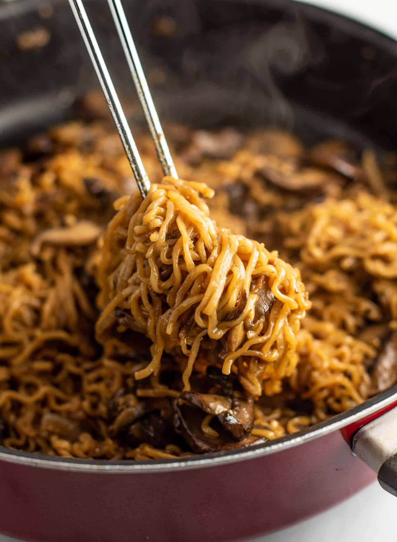 Mushroom Ramen Noodles