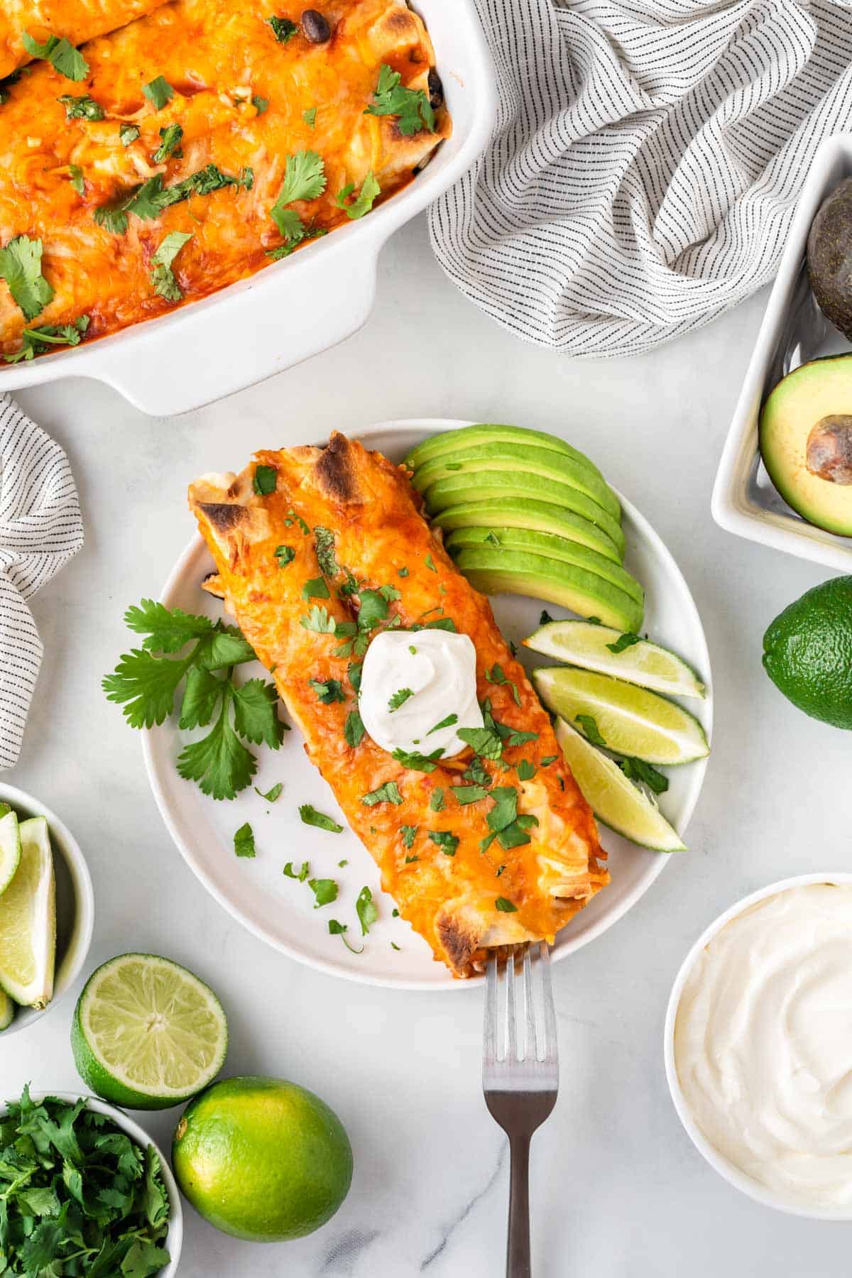 The Best Vegetarian Enchiladas