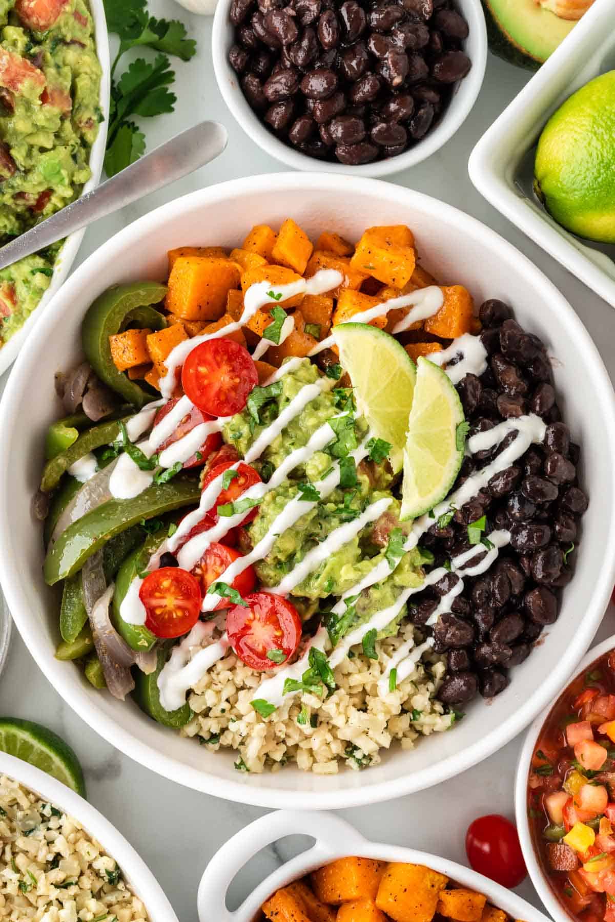 Cauliflower Rice Burrito Bowl