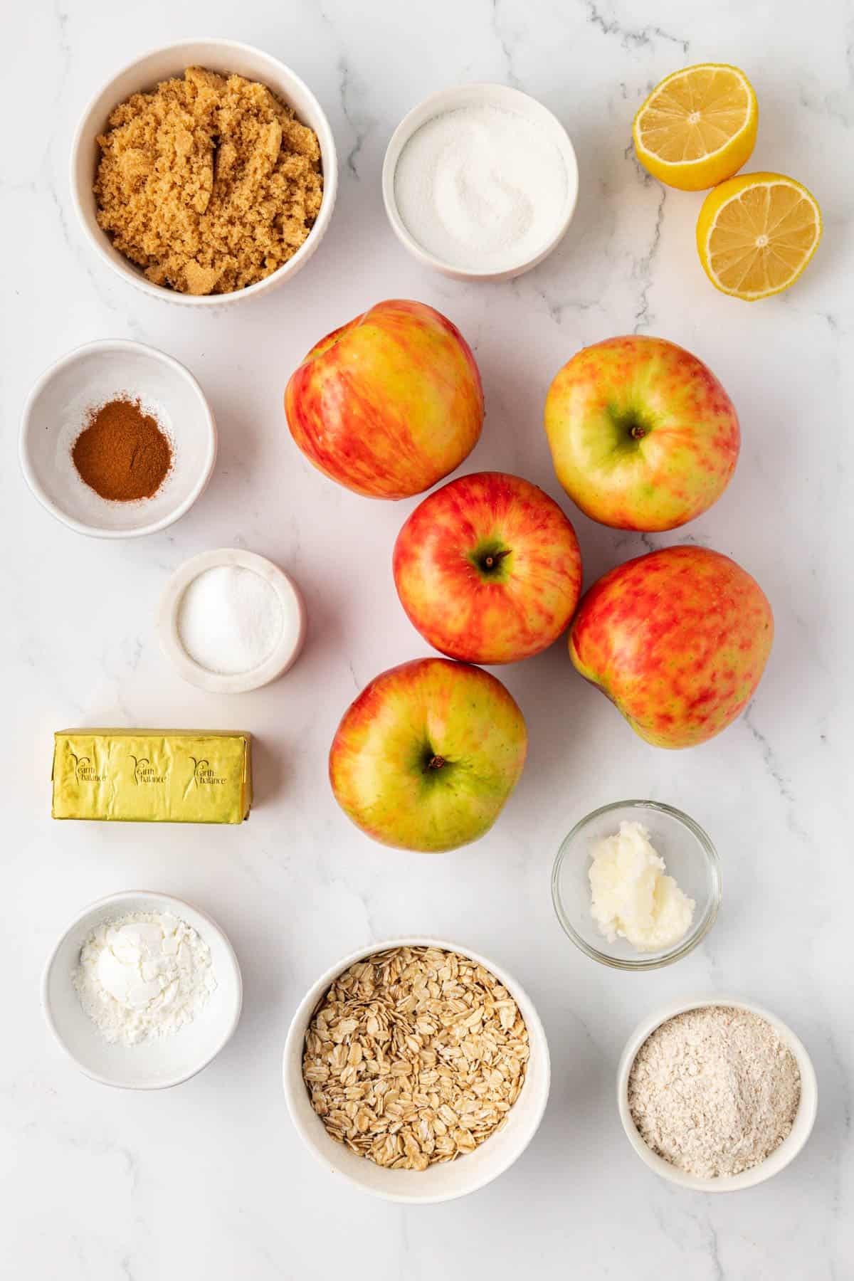 vegan apple crisp ingredients