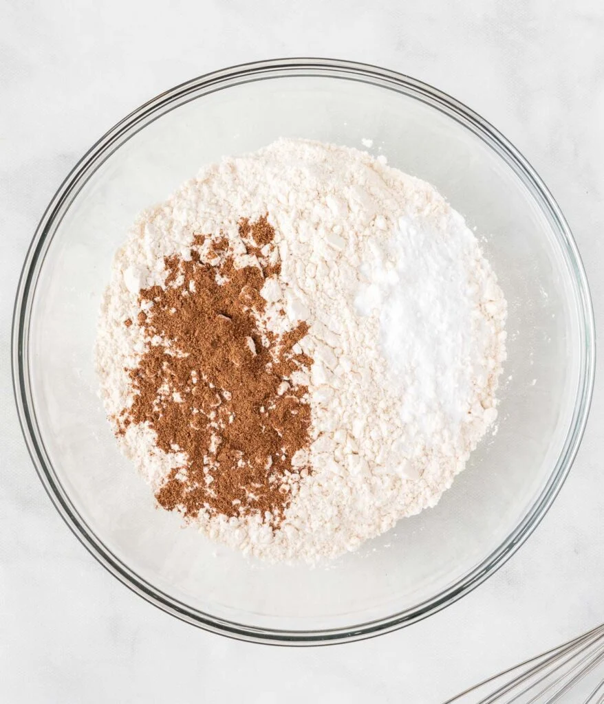 dry ingredients in a mixing bowl