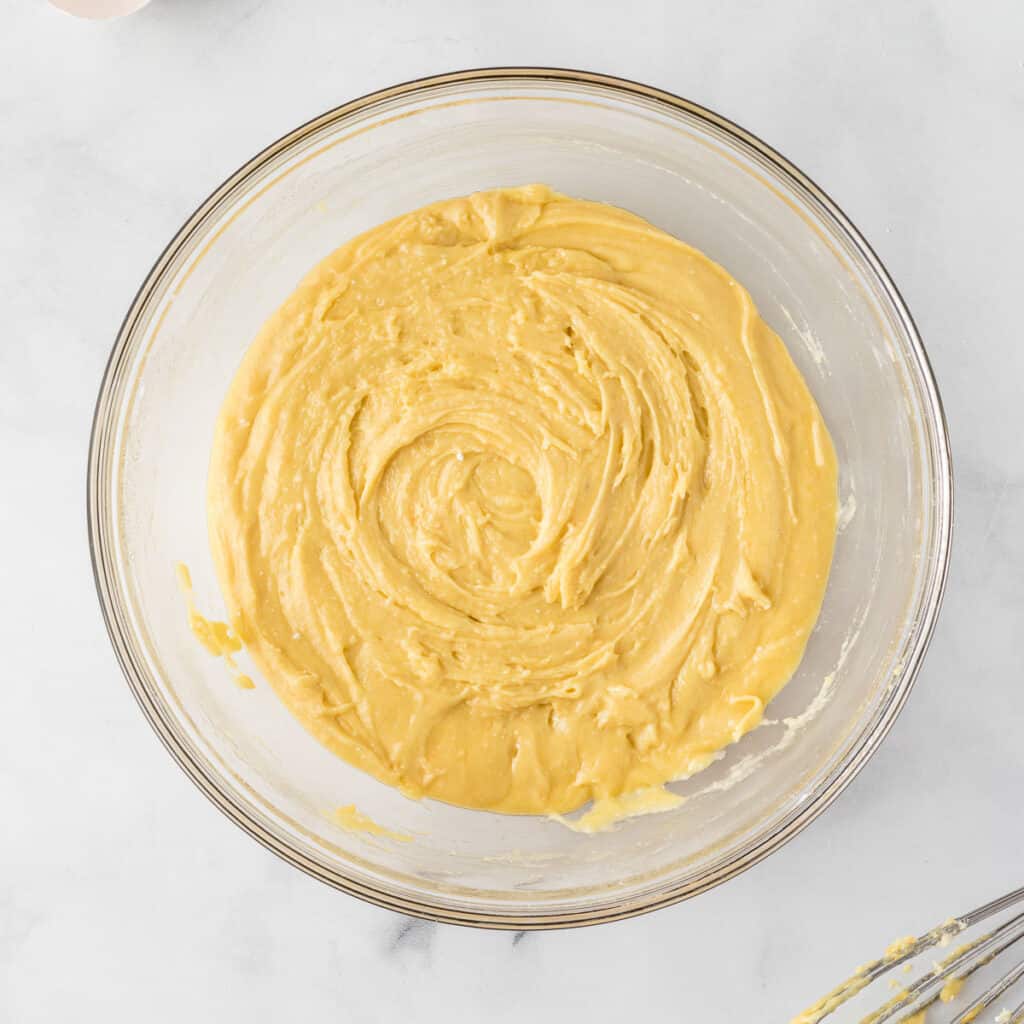 cake mix cookie batter mixed together