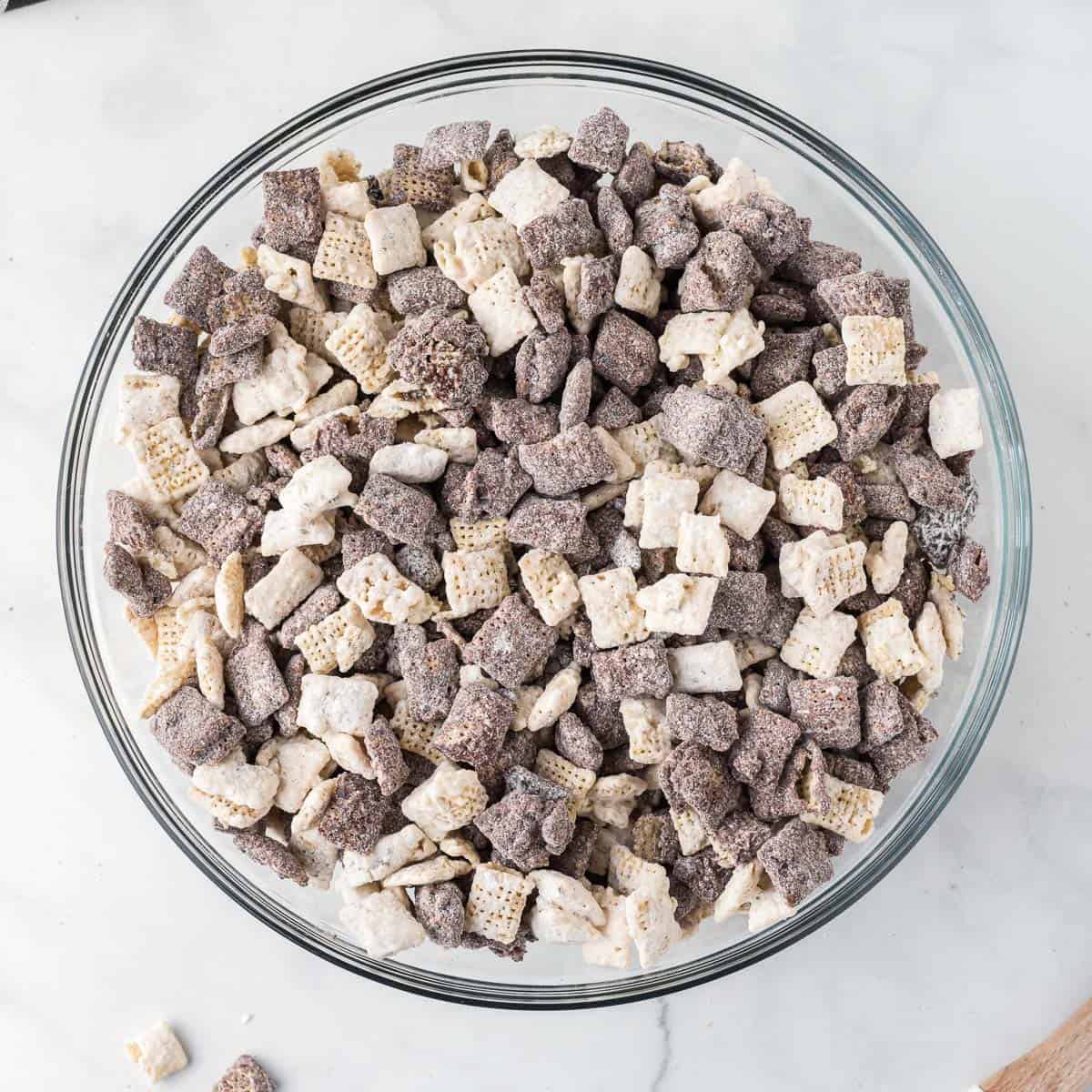 muddy buddies mixed together