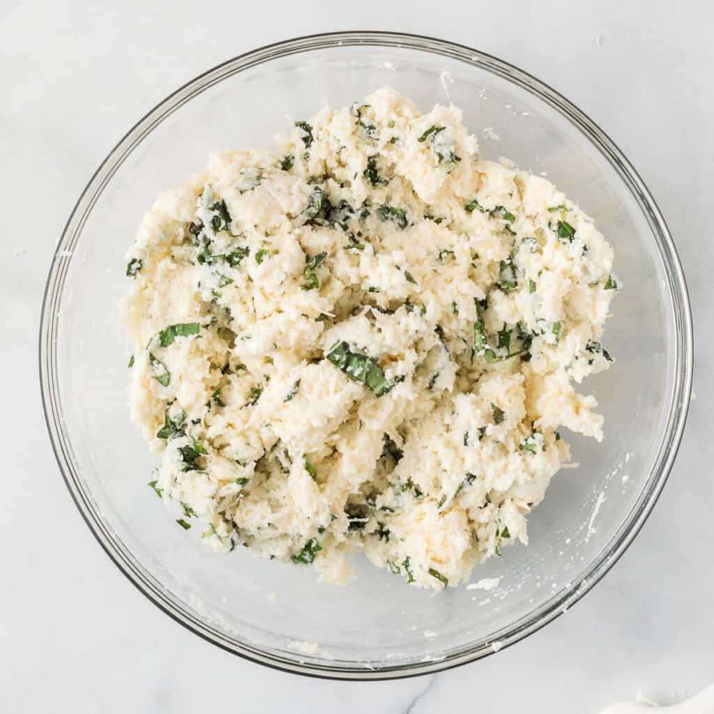 ricotta mixture mixed together