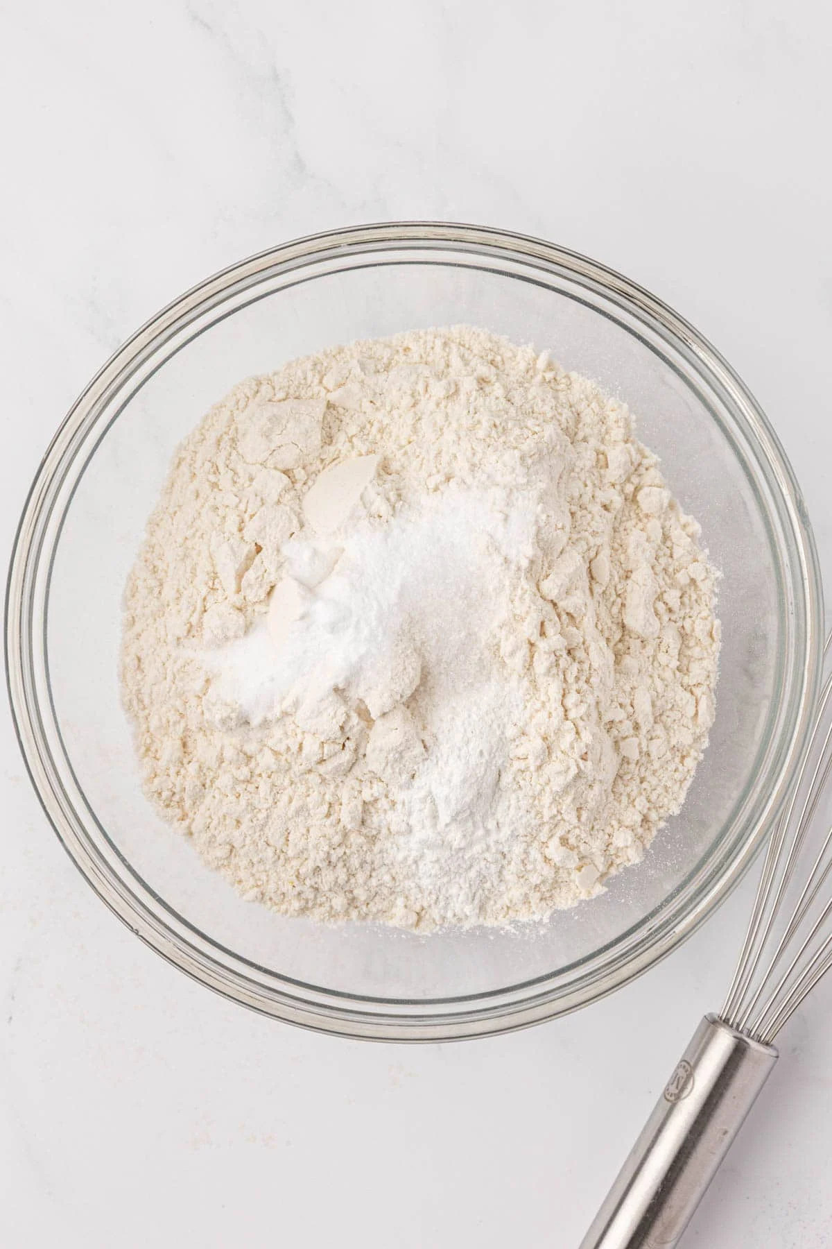 dry ingredients in a mixing bowl