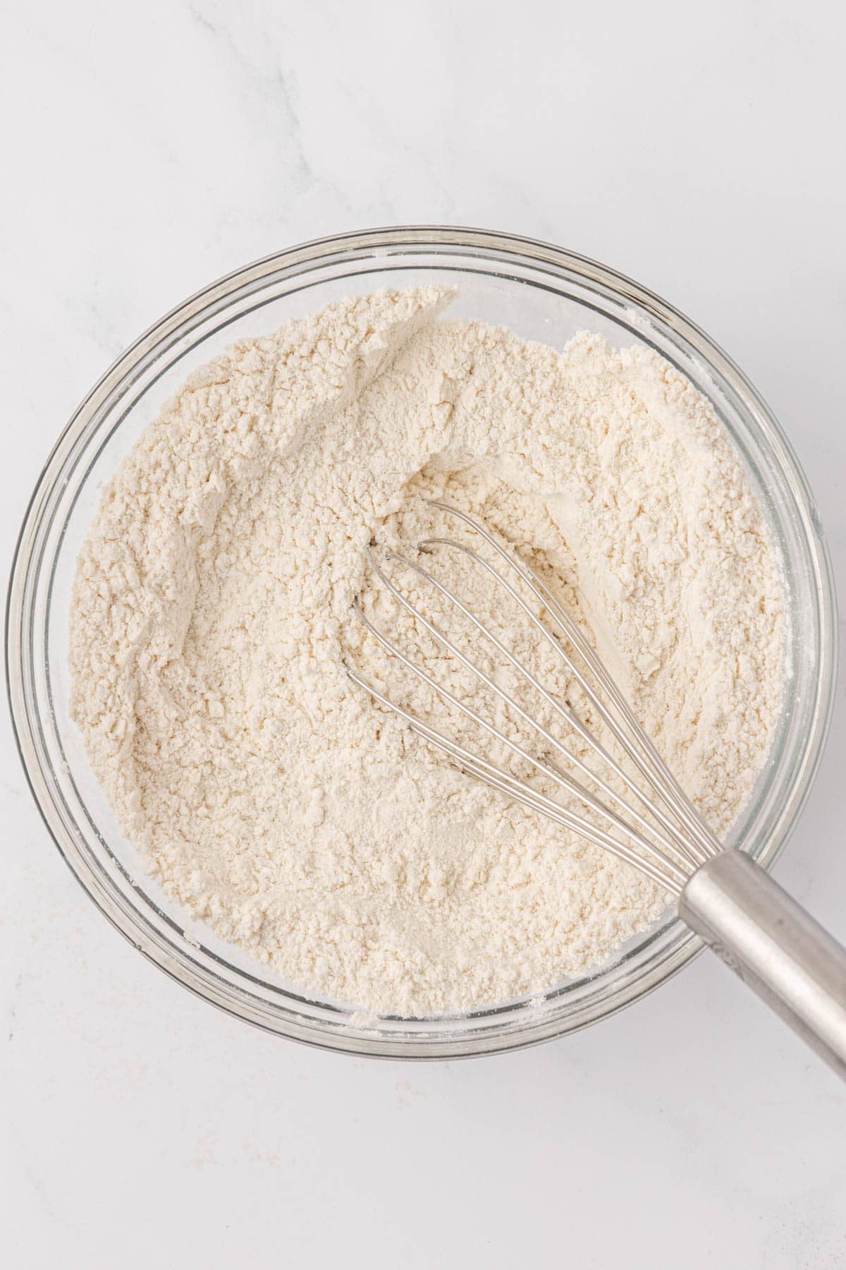 dry ingredients whisked together