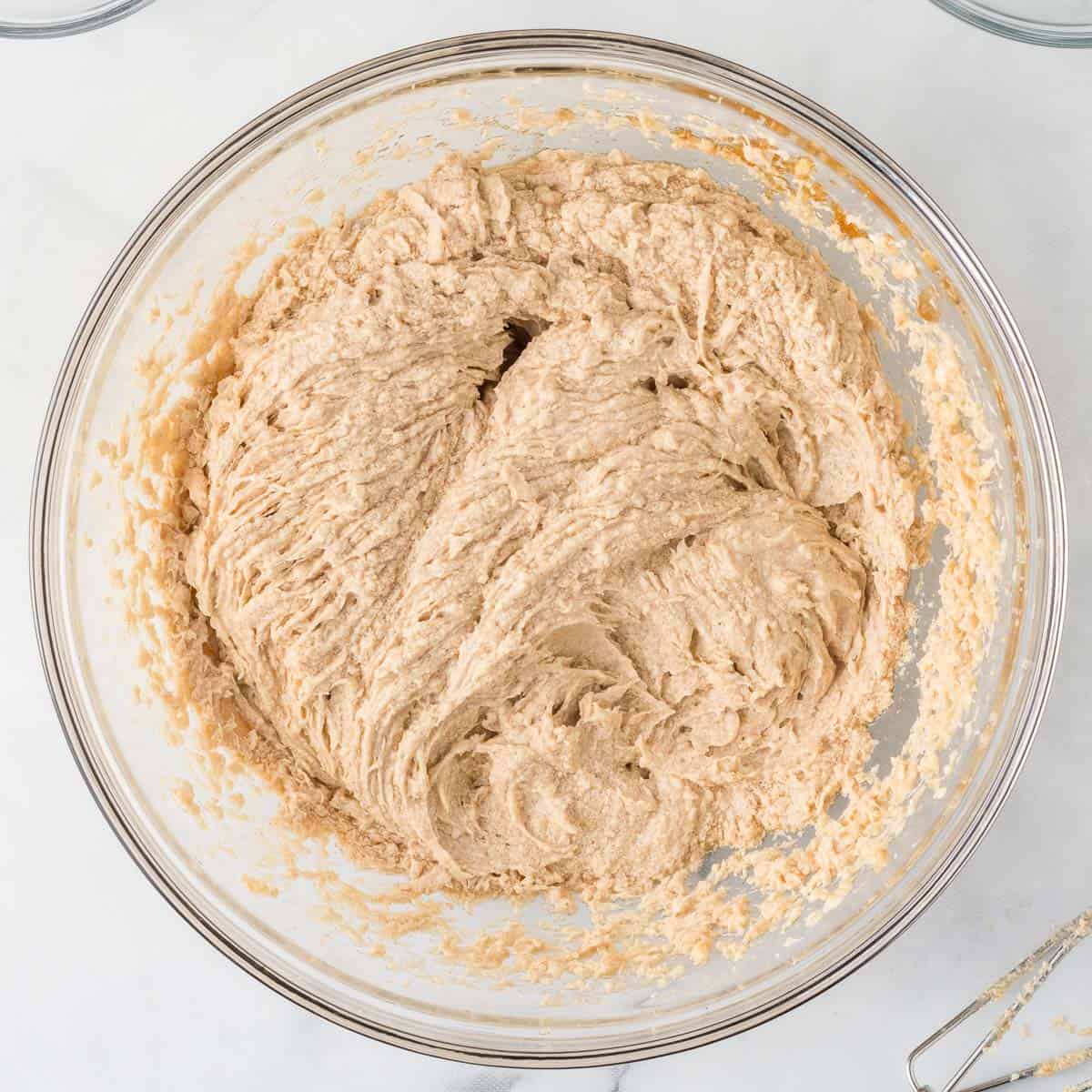wet ingredients mixed together