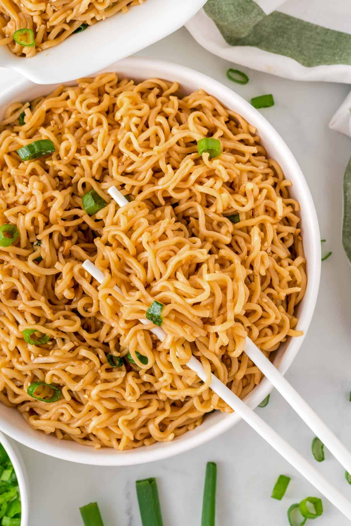 Sesame Garlic Ramen Noodles