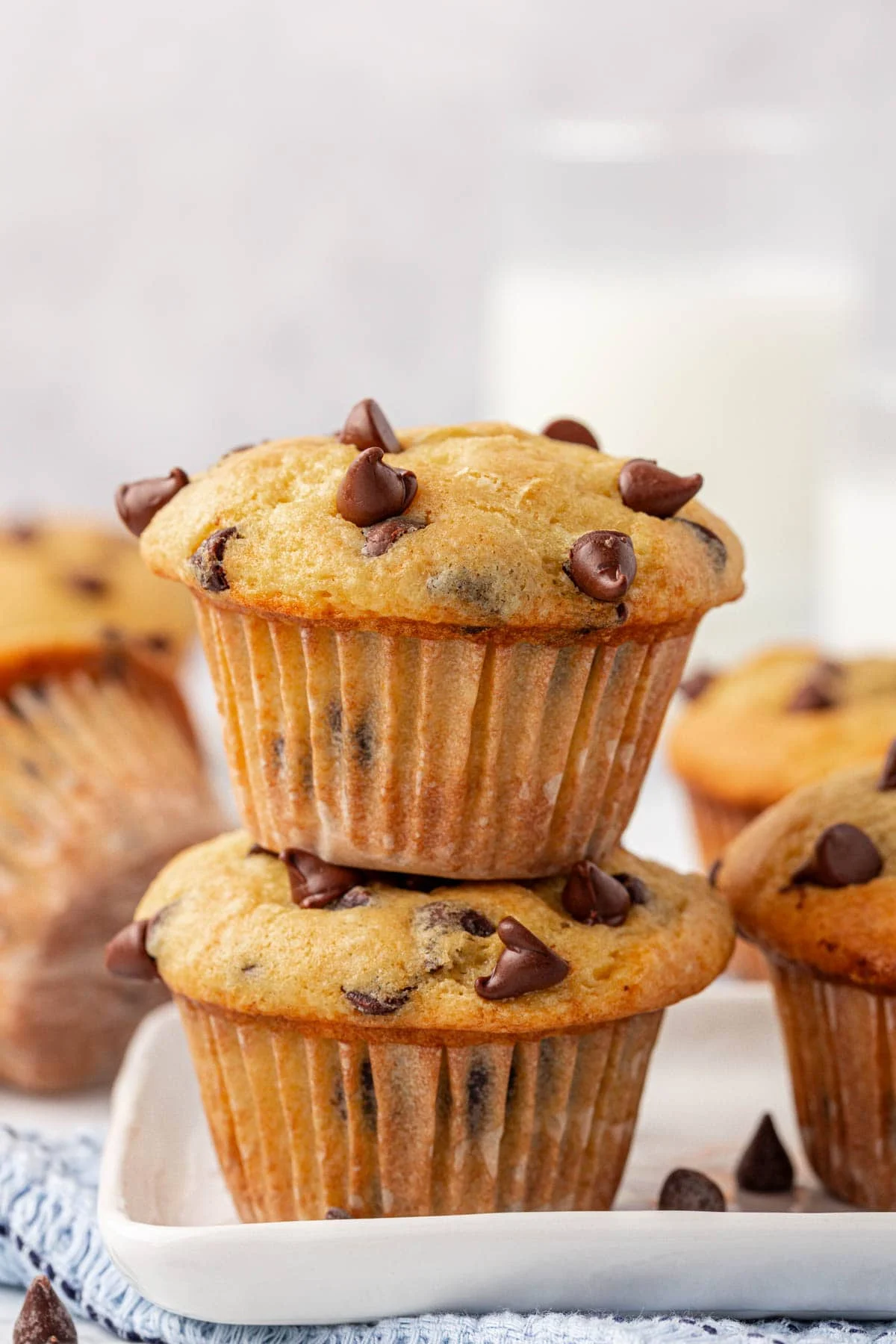 Cake Mix Chocolate Chip Muffins