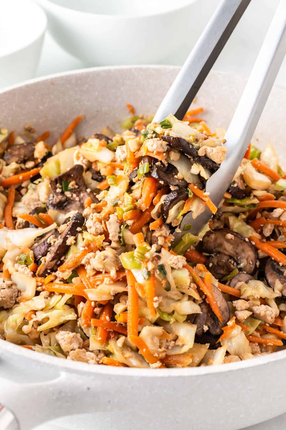 Vegetarian Egg Roll in a Bowl