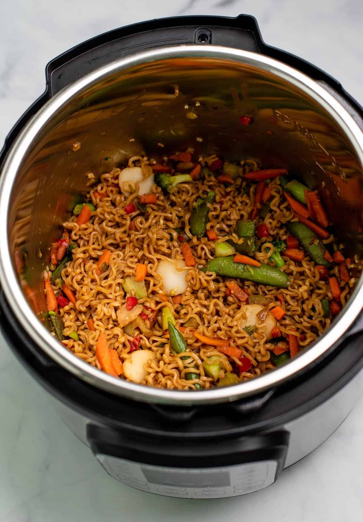 instant pot stir fry ramen noodles