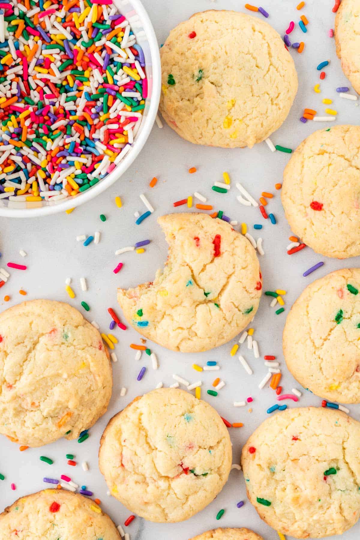 Cake Mix Funfetti Cookies