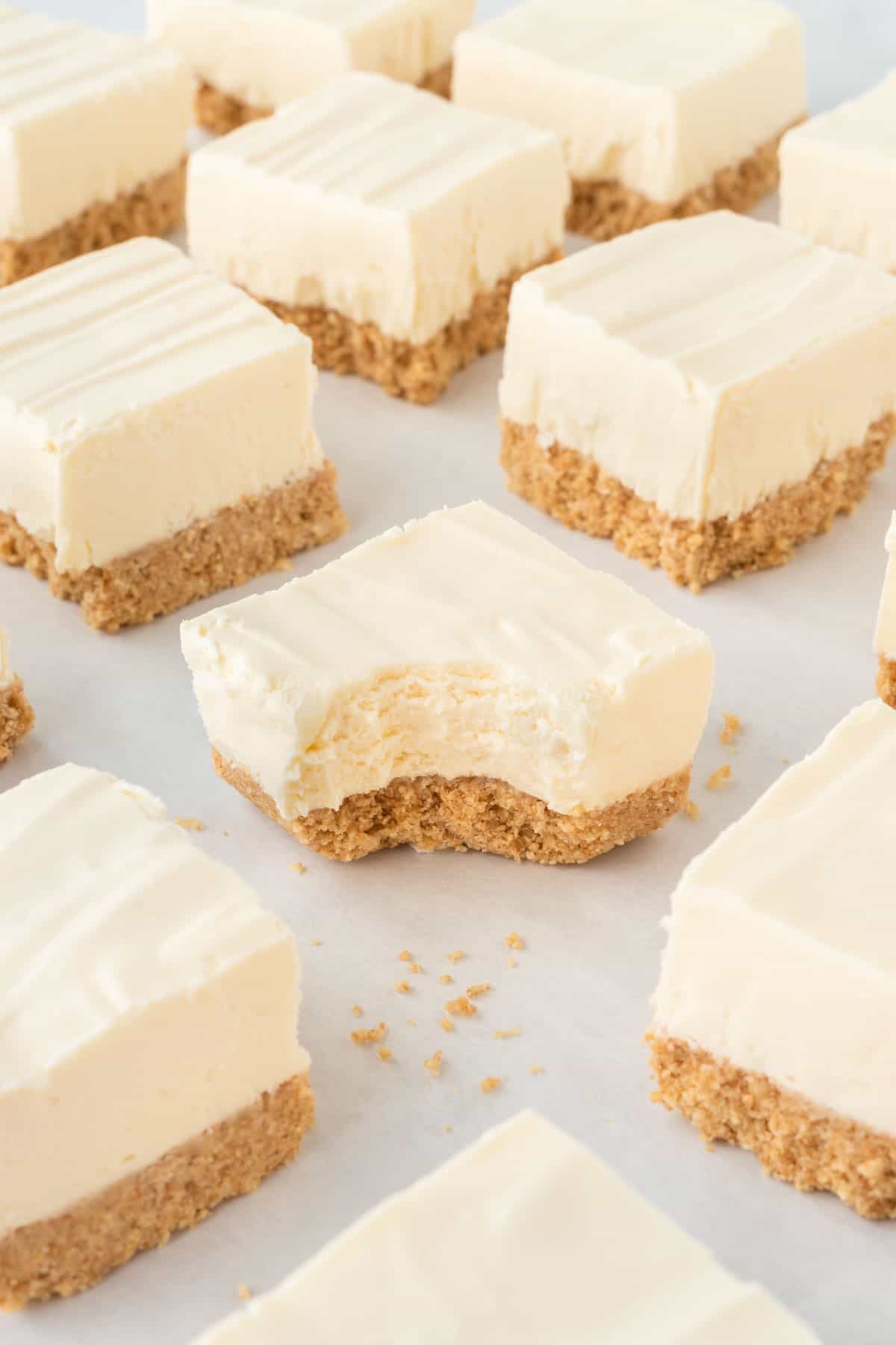 No Bake Cheesecake Bars