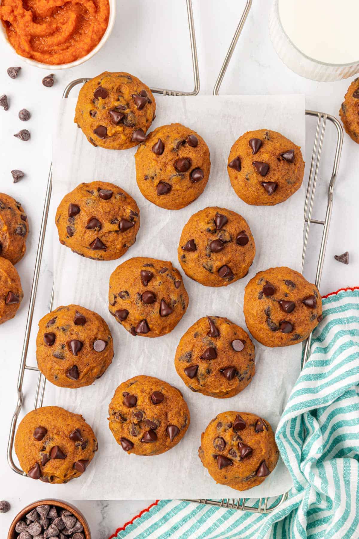 pumpkin chocolate chip cookies
