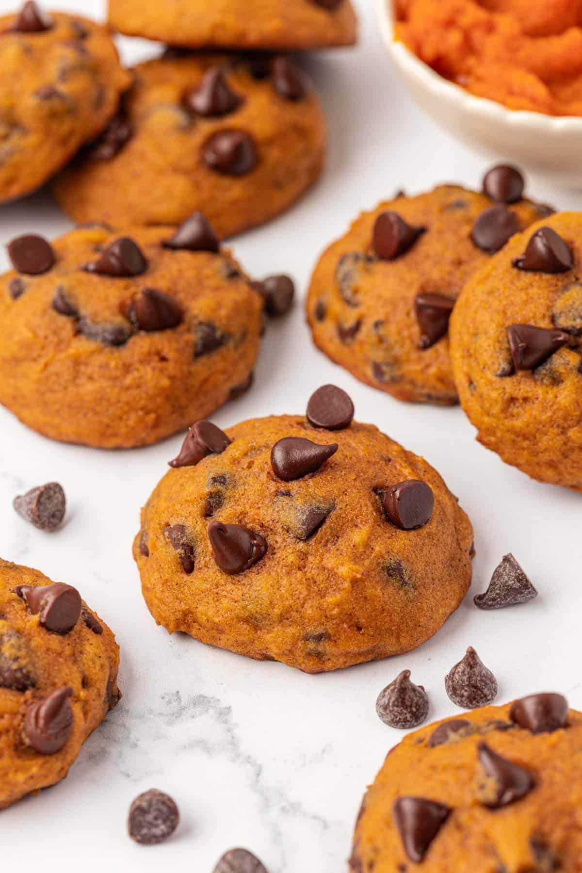 pumpkin chocolate chip cookies