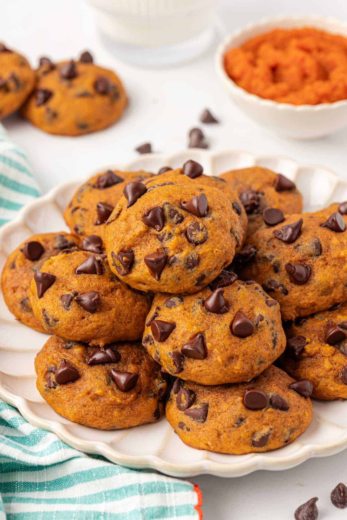 Pumpkin Chocolate Chip Cookies