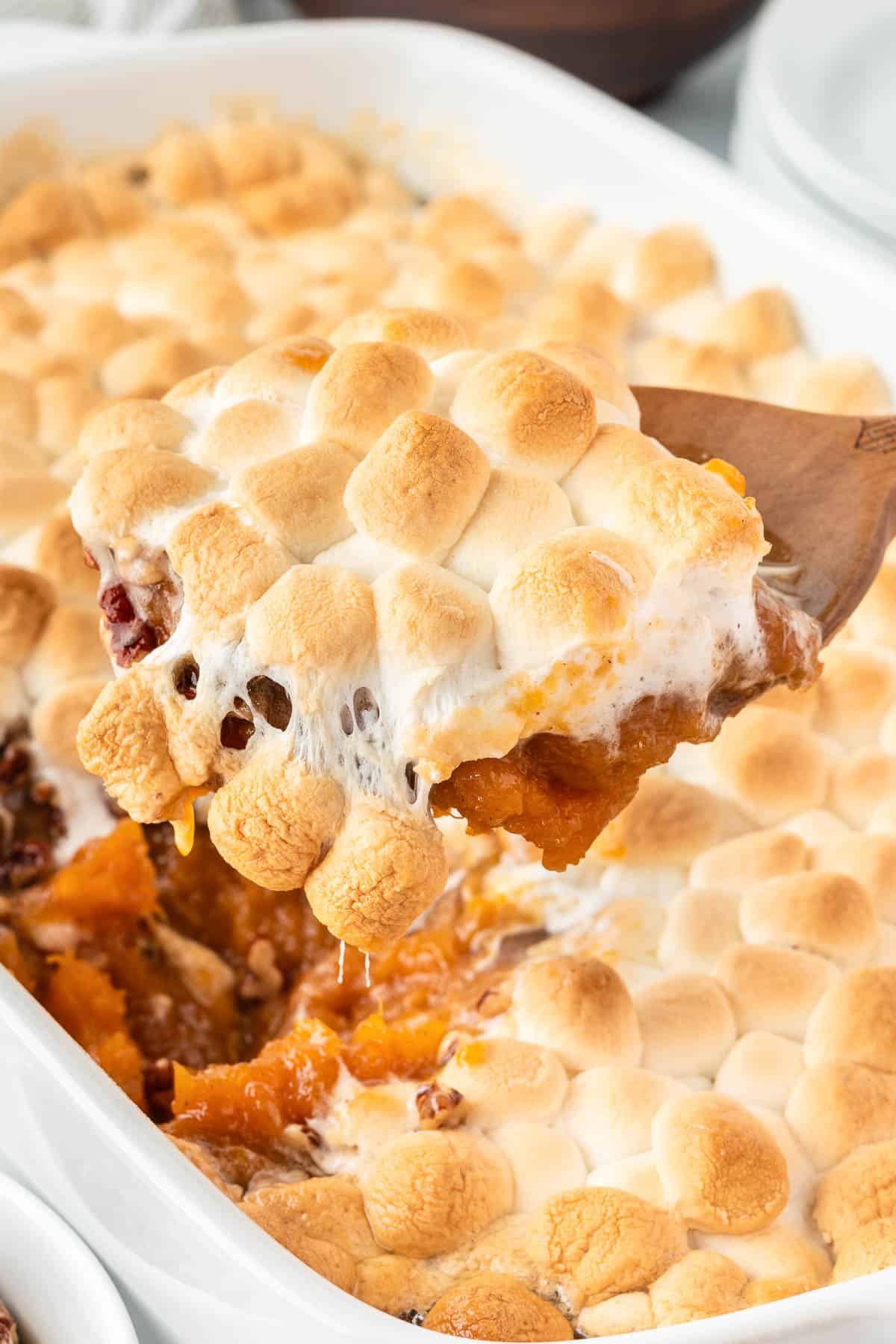 Sweet Potato Casserole with Marshmallows