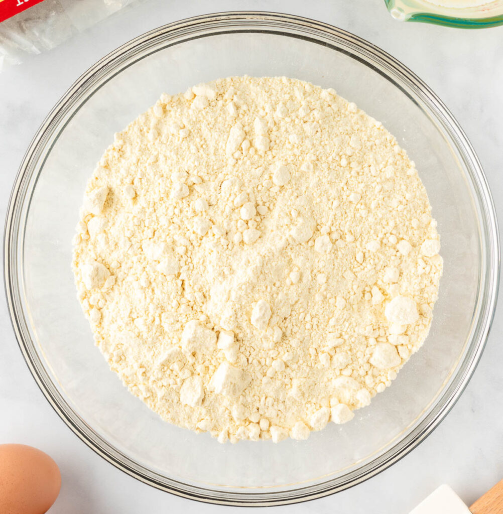 cake mix in a bowl