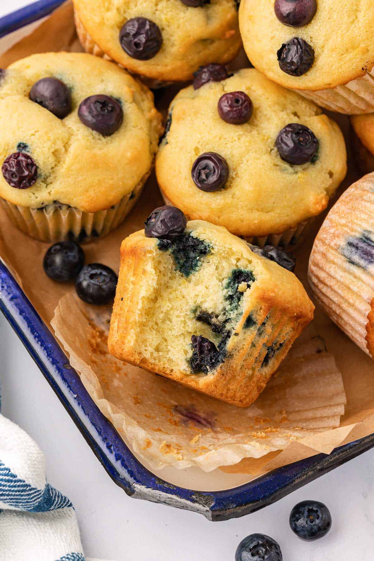 Sour Cream Blueberry Muffins