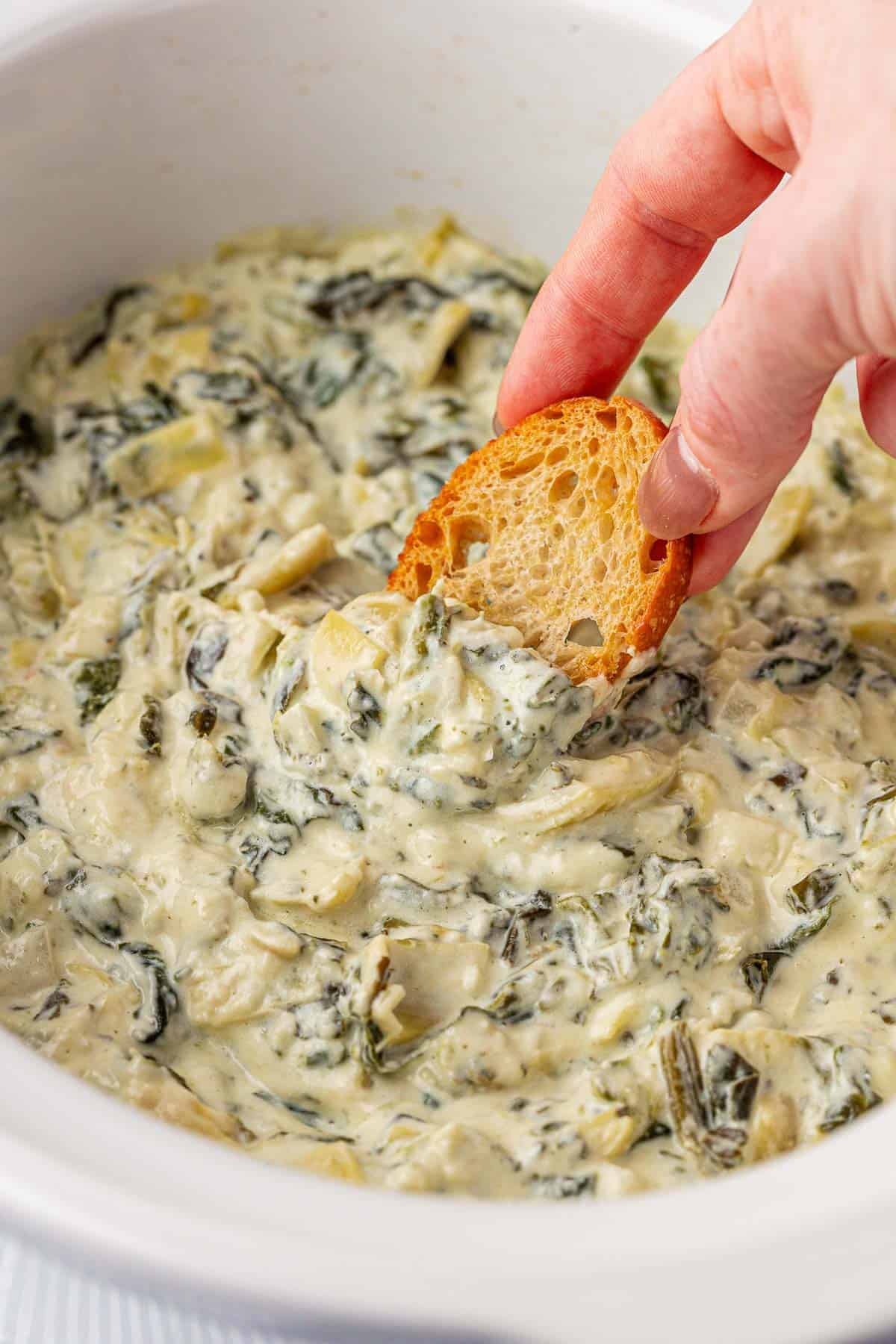 Crock Pot Spinach Artichoke Dip