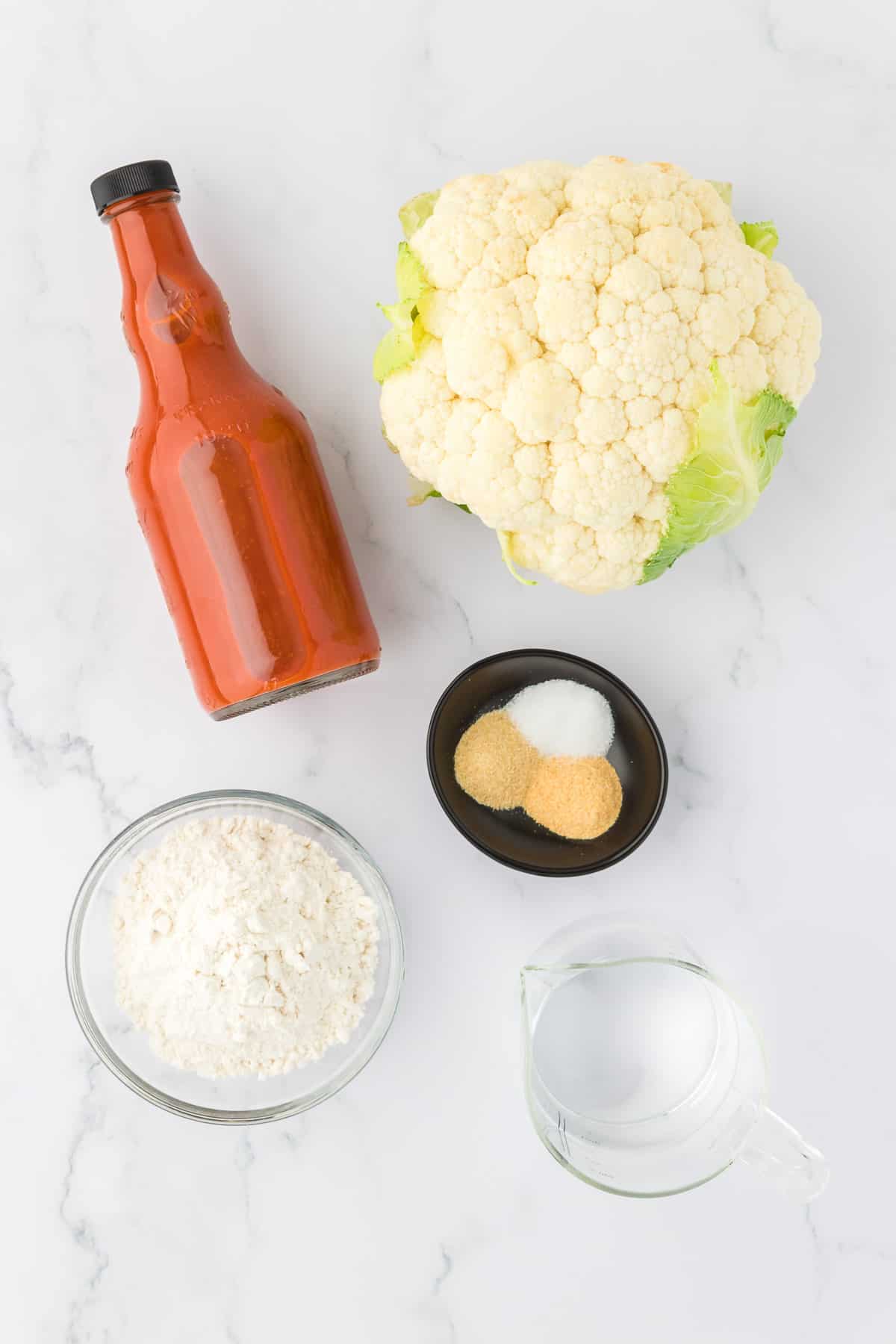 ingredients needed to make buffalo cauliflower wings