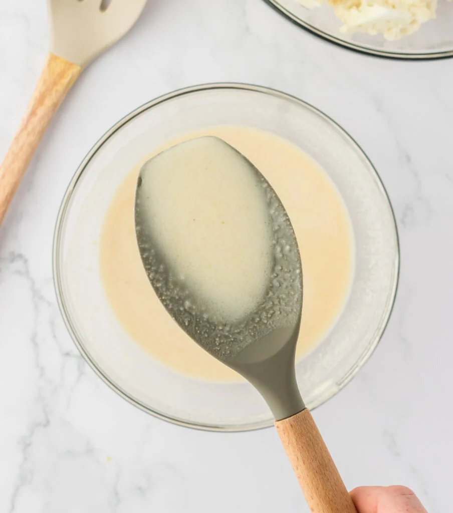 cauliflower coating in a bowl